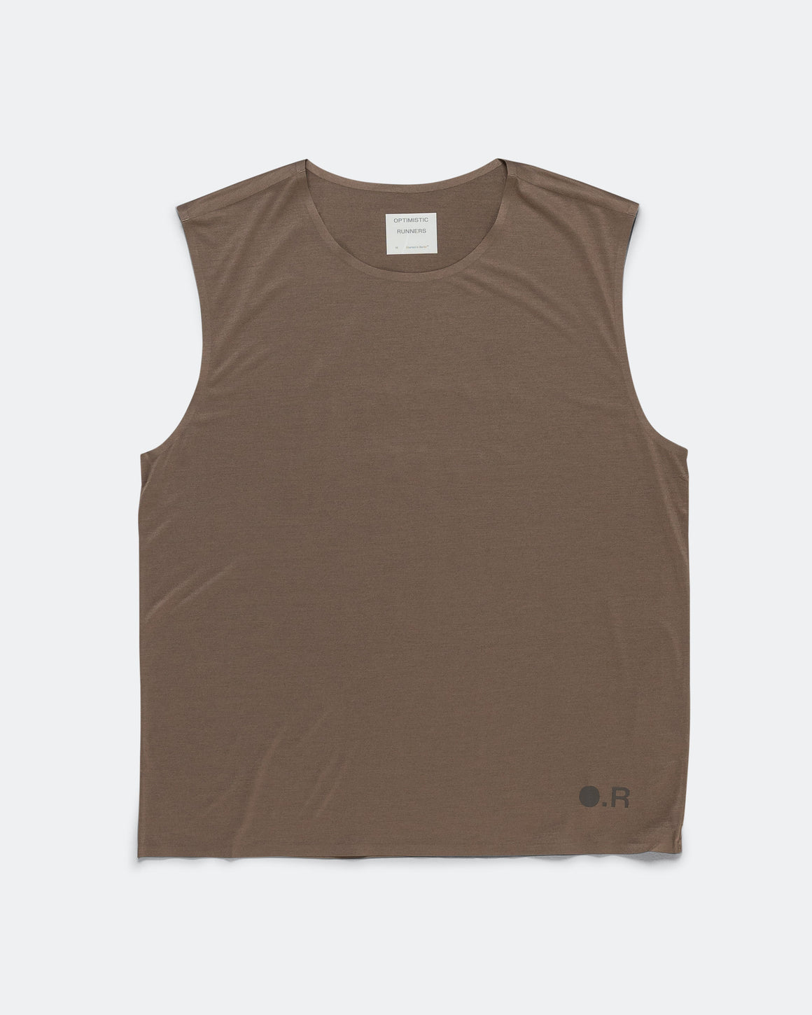 Optimistic Runners - Recycled OR Tank Top - Brown - Up There Athletics
