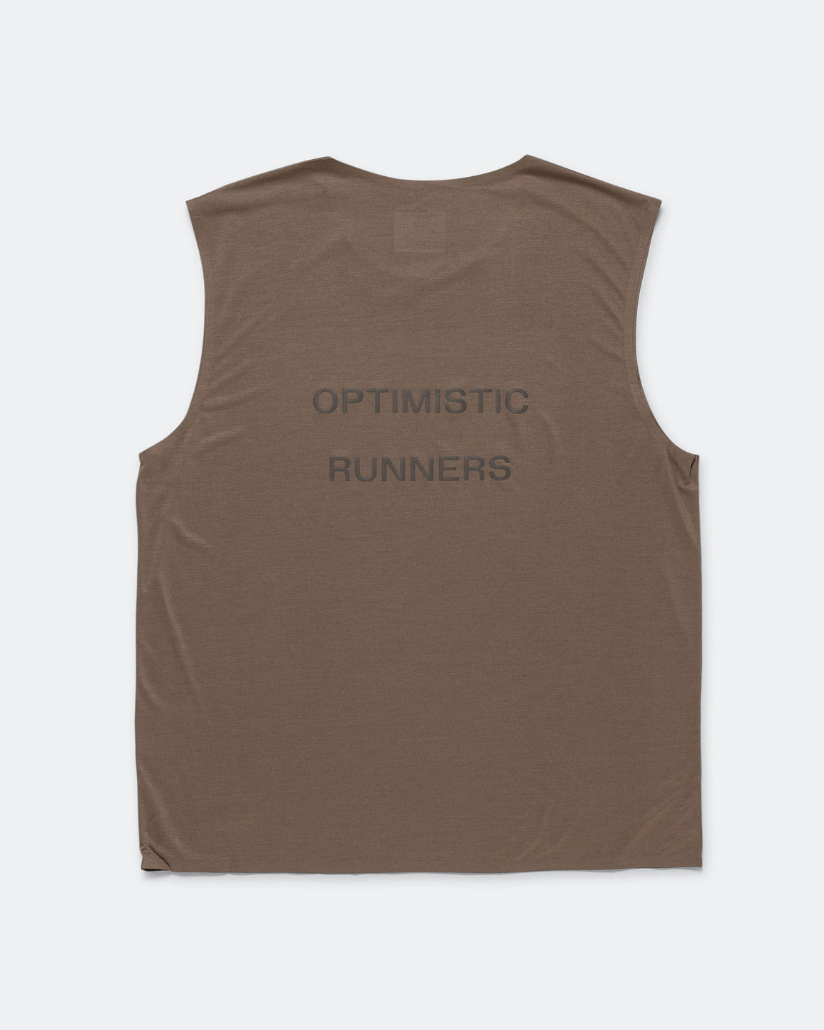 Optimistic Runners - Recycled OR Tank Top - Brown - Up There Athletics