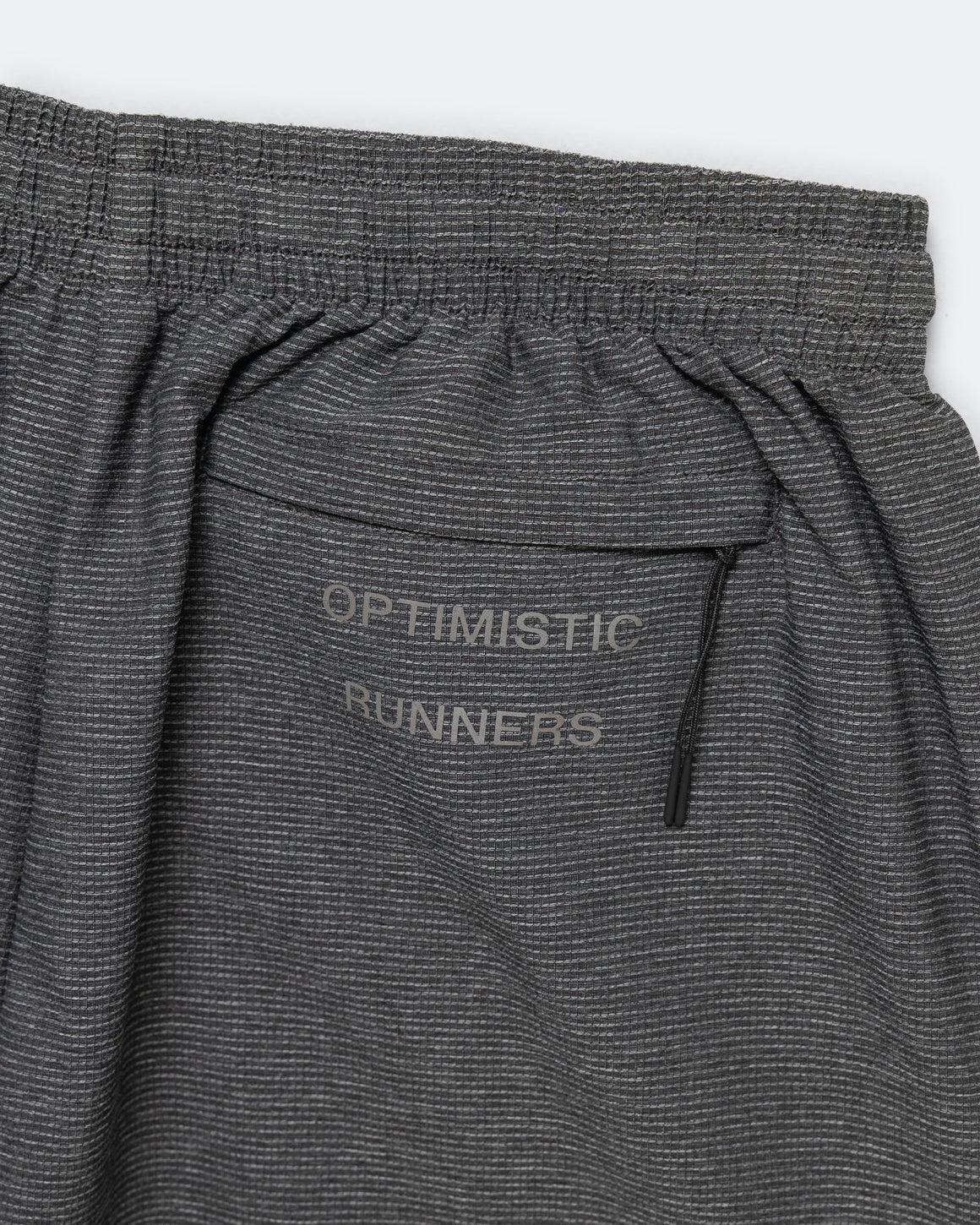 Optimistic Runners - Structured Loose Shorts - Black - Up There Athletics