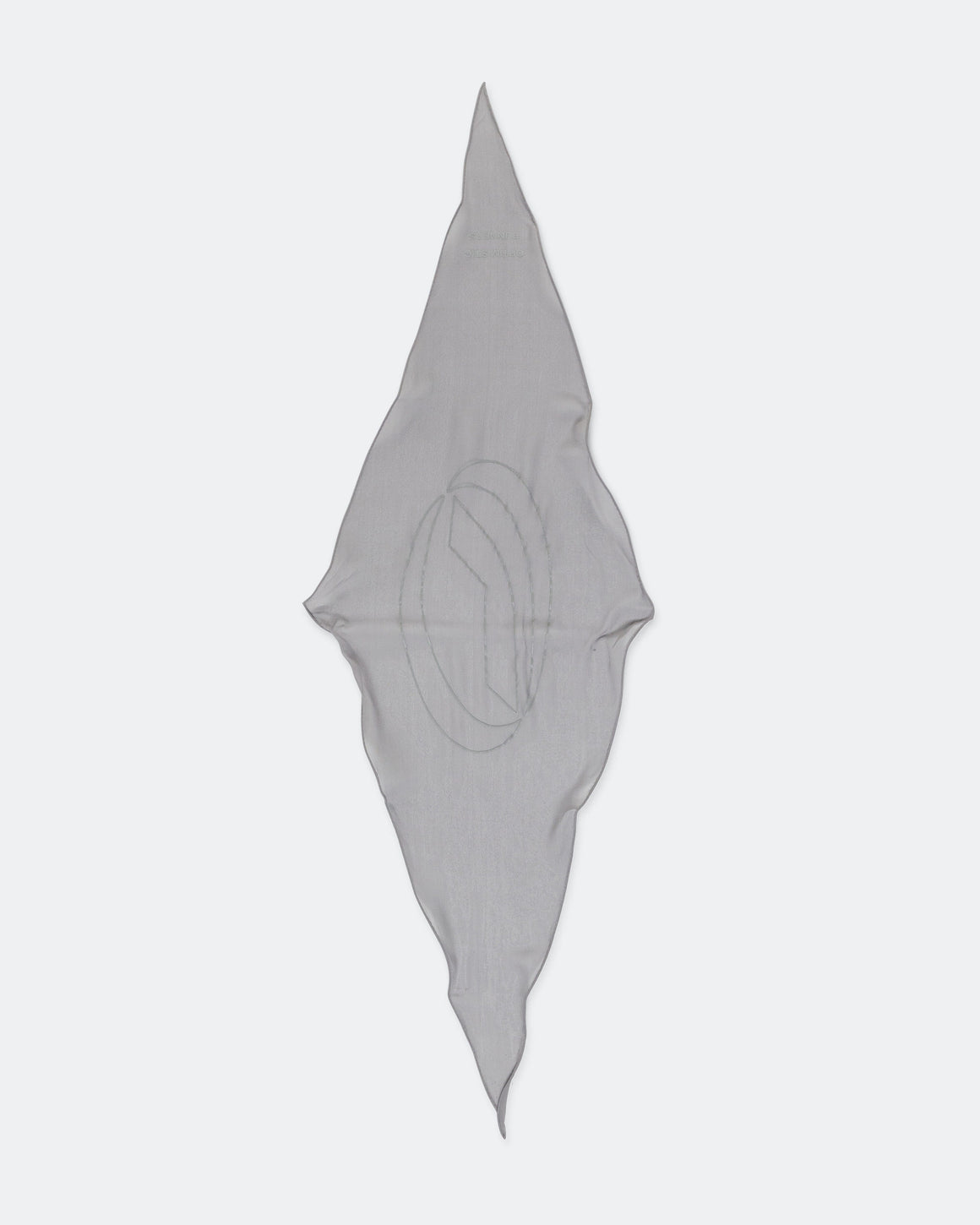 Optimistic Runners - Symbol Silk Scarf - Light Grey - Up There Athletics