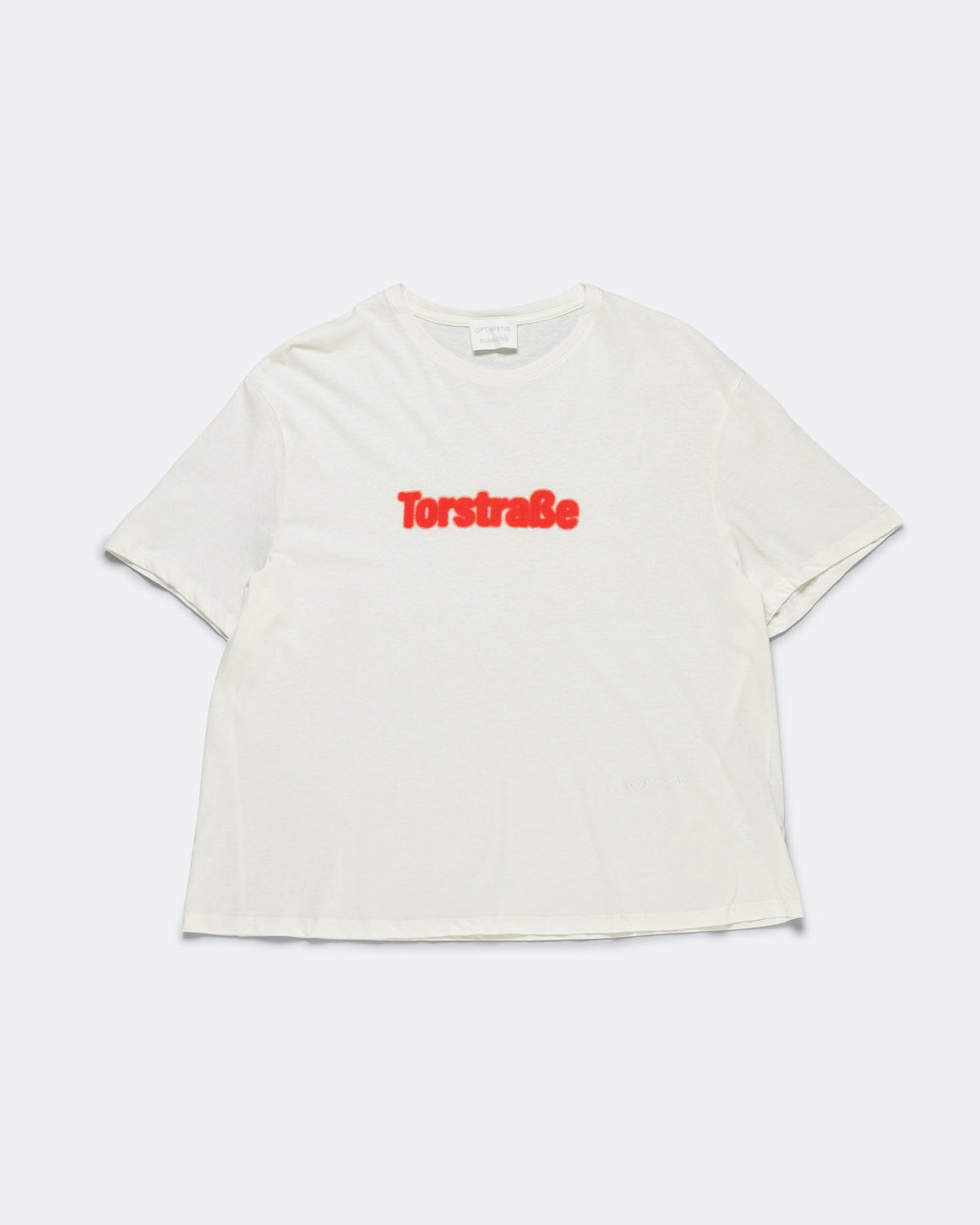 Optimistic Runners - Torstrasse Baumwolle T-Shirt - White - Up There Athletics