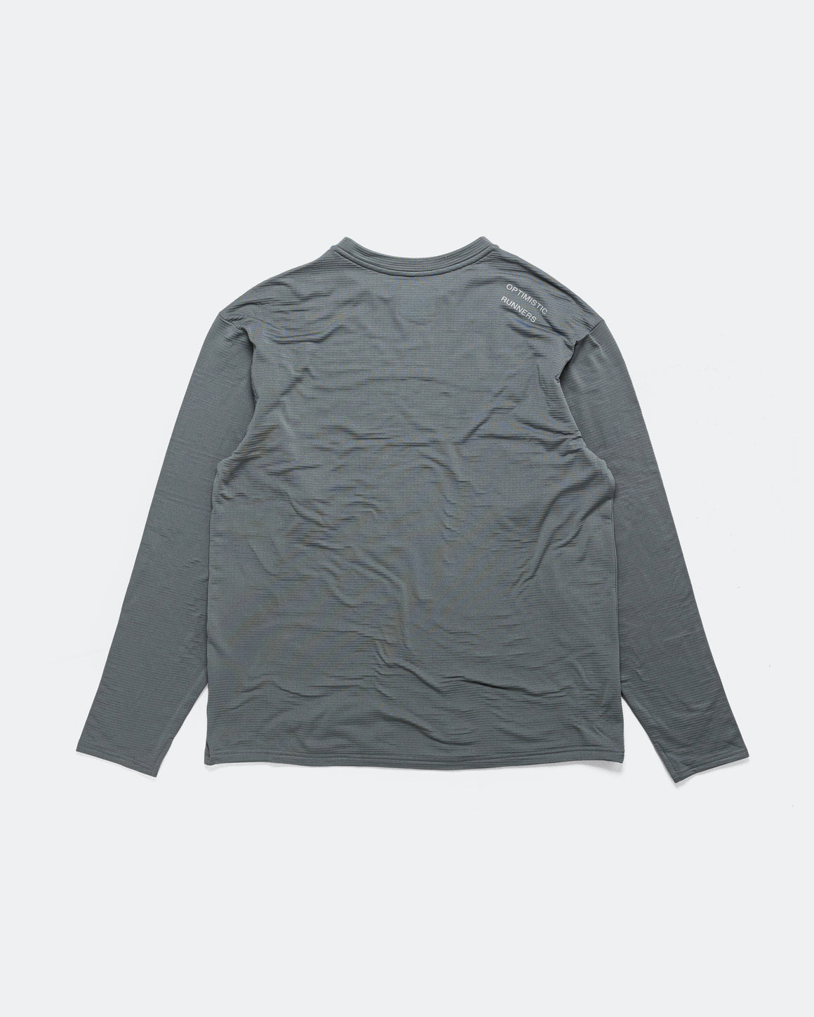 Optimistic Runners - Warm Longsleeve - Metallic Grey - Up There Athletics