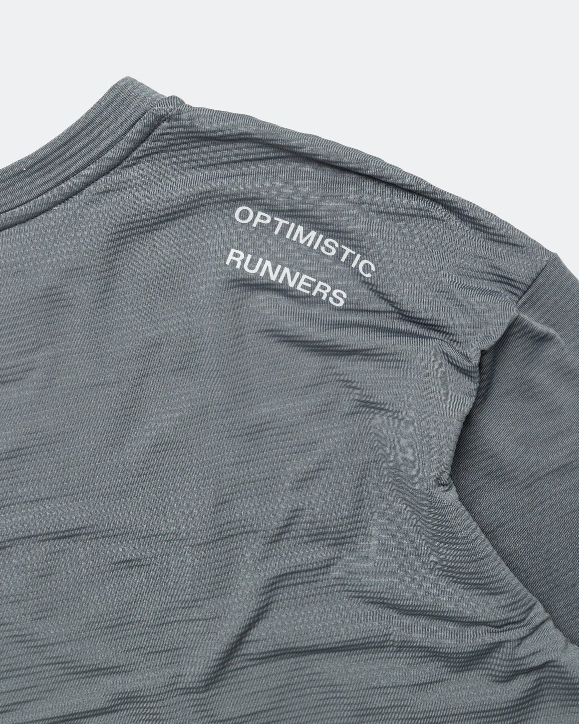 Optimistic Runners - Warm Longsleeve - Metallic Grey - Up There Athletics