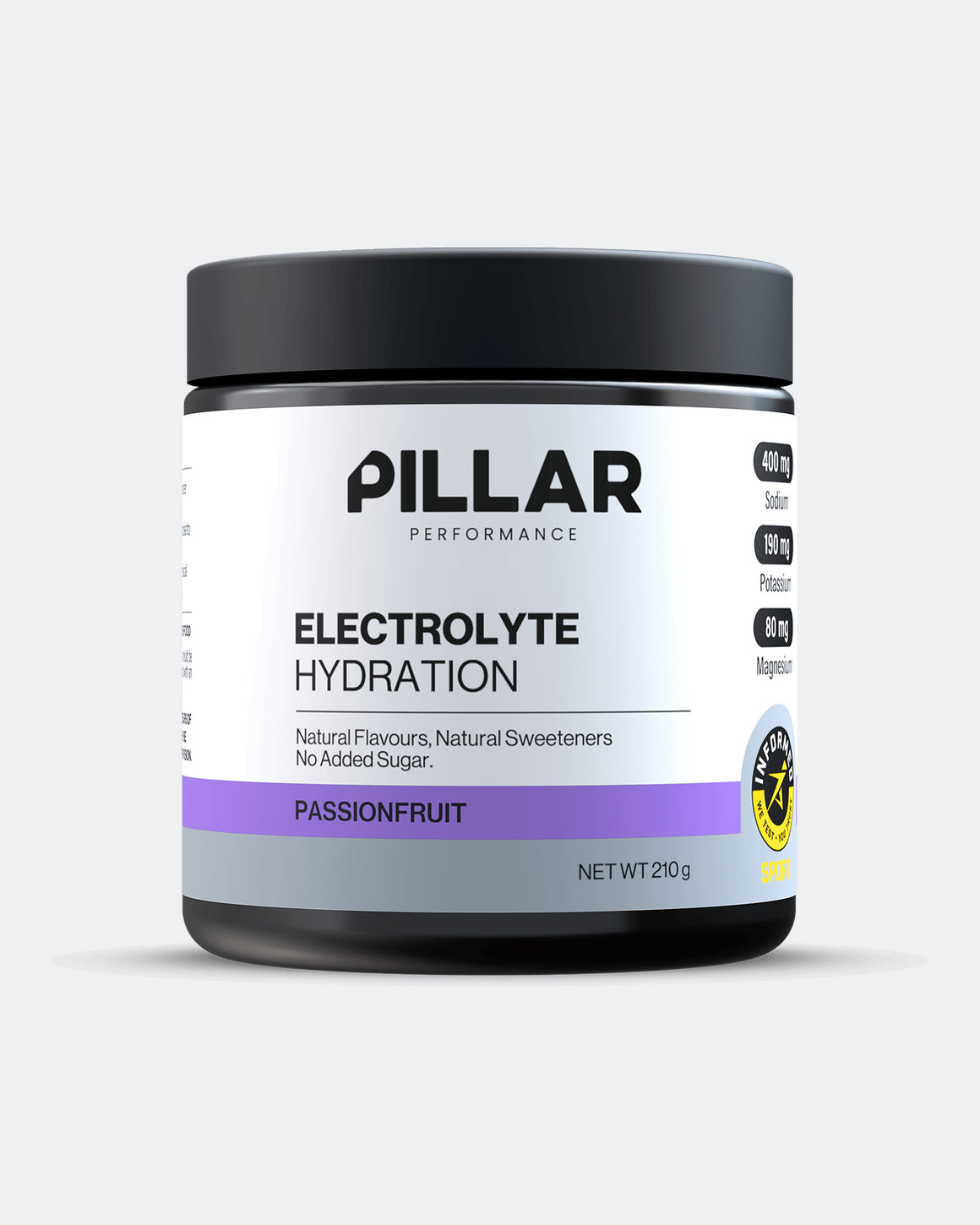 Pillar Performance - Electrolyte Hydration Jar 30 Serves - Passionfruit - Up There Athletics
