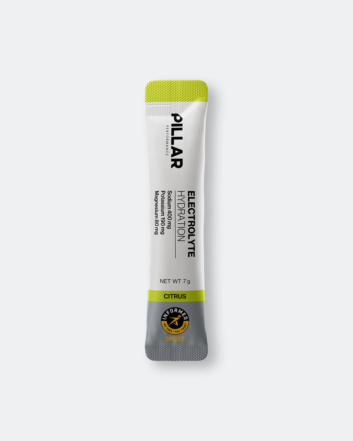 Pillar Performance - Electrolyte Hydration Sachets 15 Serves - Citrus - Up There Athletics