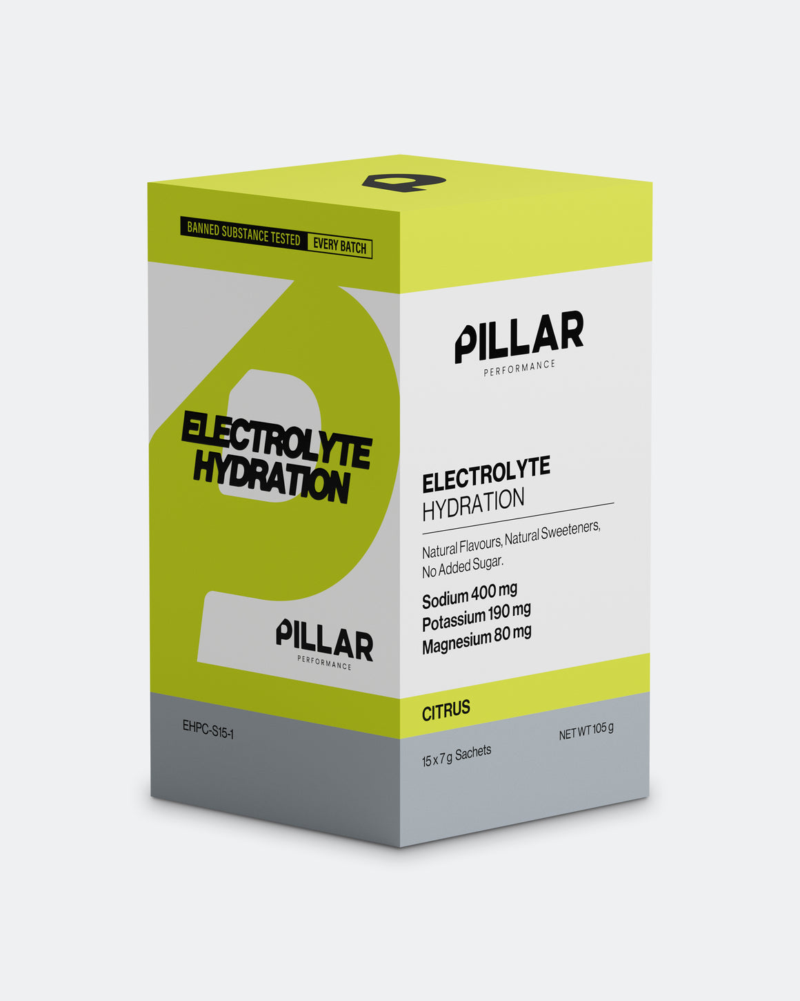 Pillar Performance - Electrolyte Hydration Sachets 15 Serves - Citrus - Up There Athletics