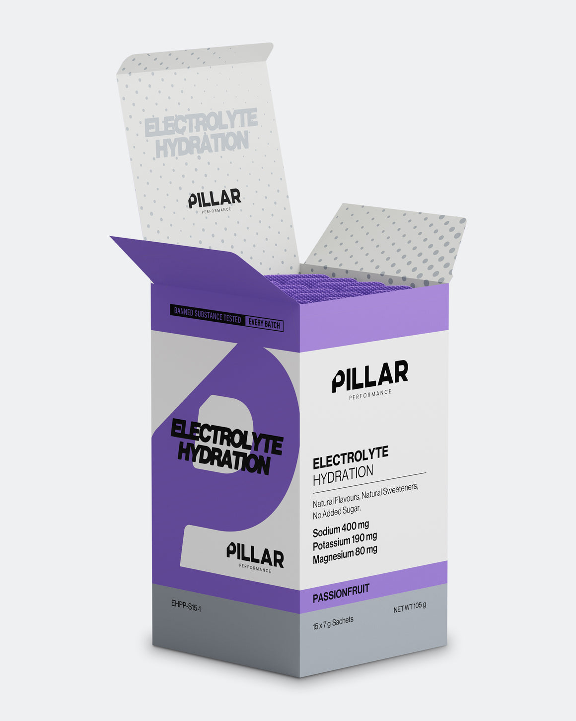Pillar Performance - Electrolyte Hydration Sachets 15 Serves - Passionfruit - Up There Athletics