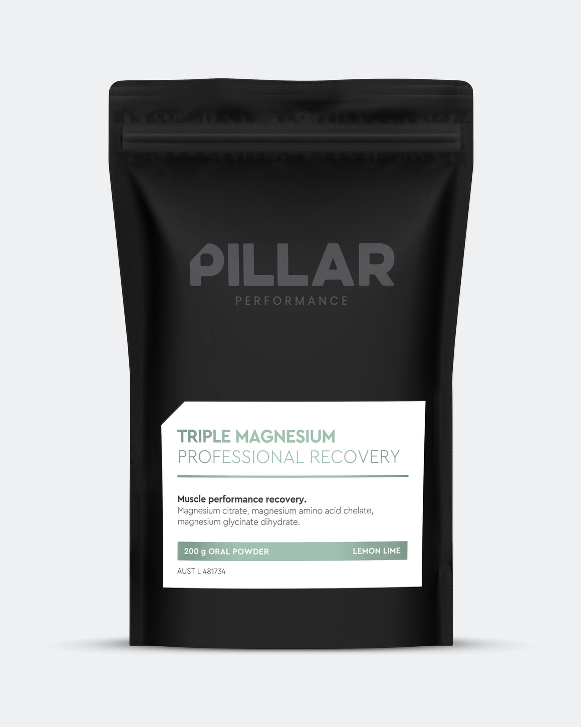 Pillar Performance - Triple Magnesium Powder Pouch -  Lemon Lime - Up There Athletics