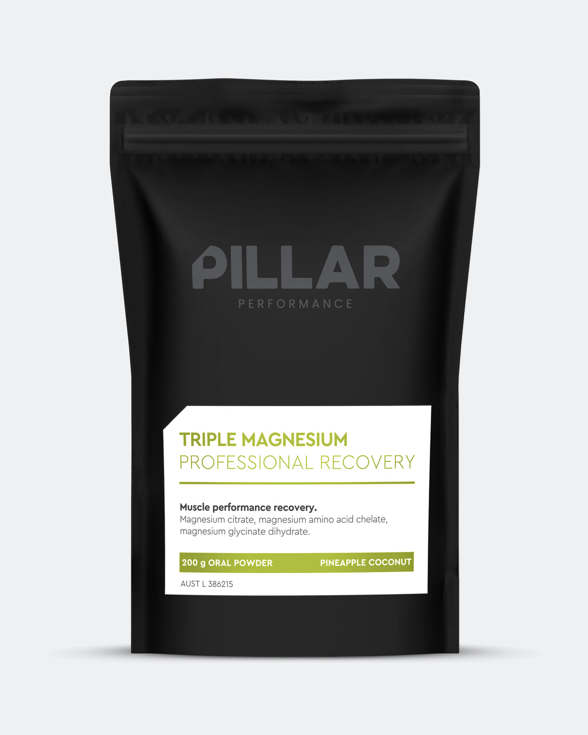 Pillar Performance - Triple Magnesium Powder Pouch - Pineapple Coconut - Up There Athletics