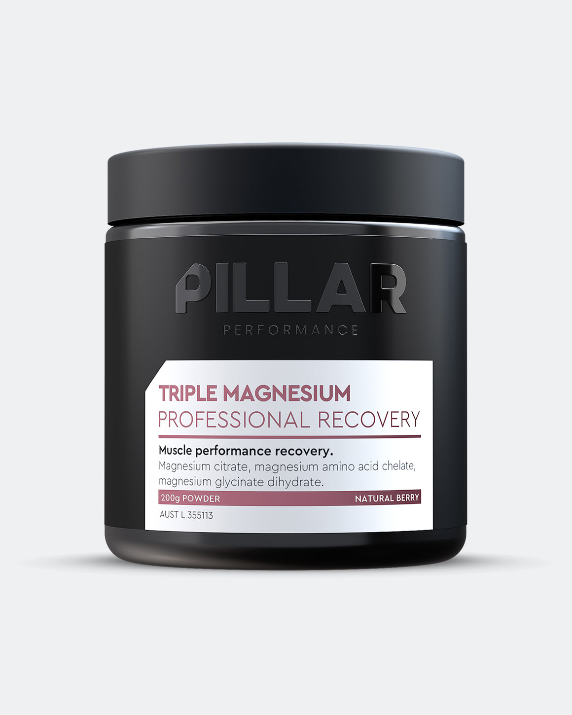Pillar Performance - Triple Magnesium Professional Recovery Powder - Natural Berry - Up There Athletics