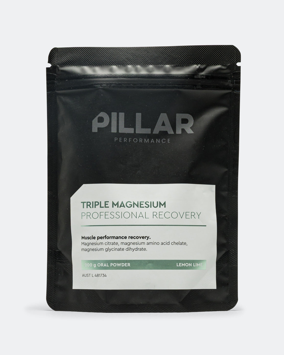 Pillar Performance - Triple Magnesium Powder Pouch -  Lemon Lime - Up There Athletics