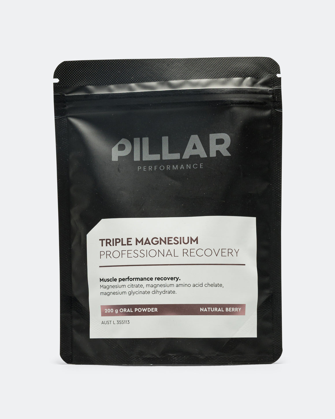 Pillar Performance - Triple Magnesium Powder Pouch - Natural Berry - Up There Athletics