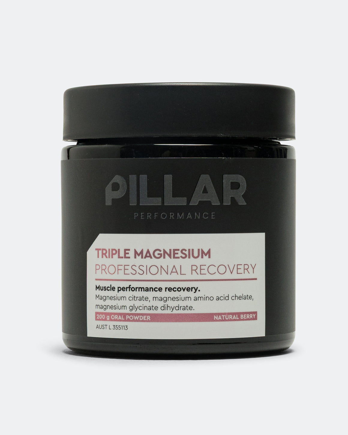Pillar Performance - Triple Magnesium Professional Recovery Powder - Natural Berry - Up There Athletics