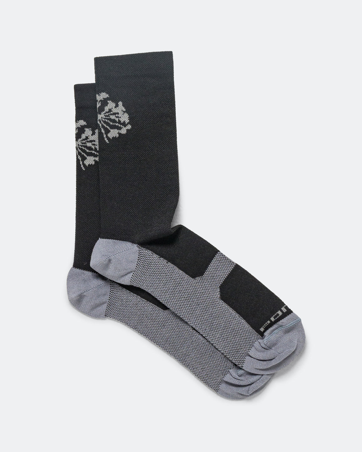 Portal - Pattern Active Sock - Black Beauty/Reflective - Up There Athletics