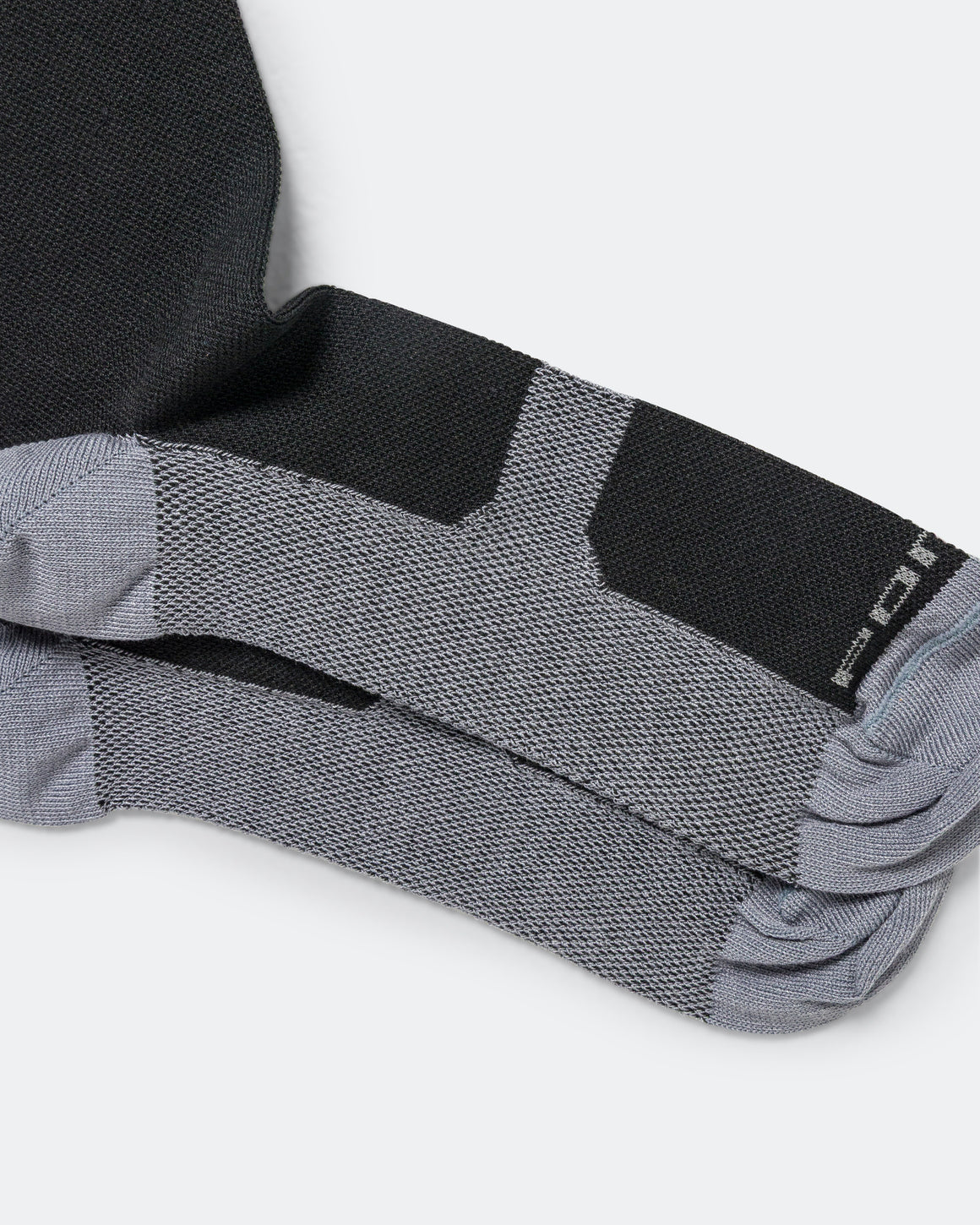 Portal - Pattern Active Sock - Black Beauty/Reflective - Up There Athletics