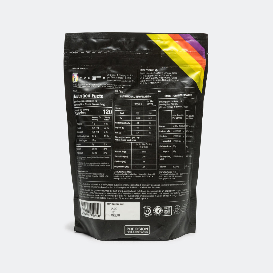 Precision - Carb & Electrolyte Drink Mix - Up There Athletics