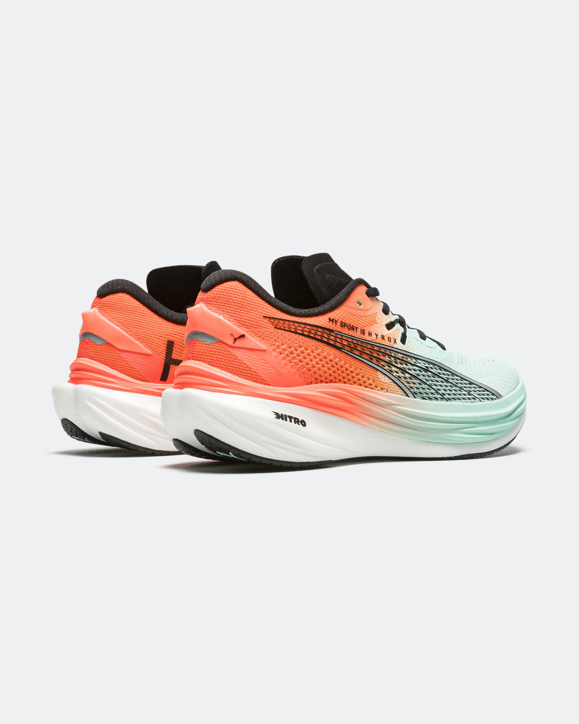 Puma - Womens Deviate NITRO 3 HYROX - Glowing Red/Mint Melt - Up There Athletics