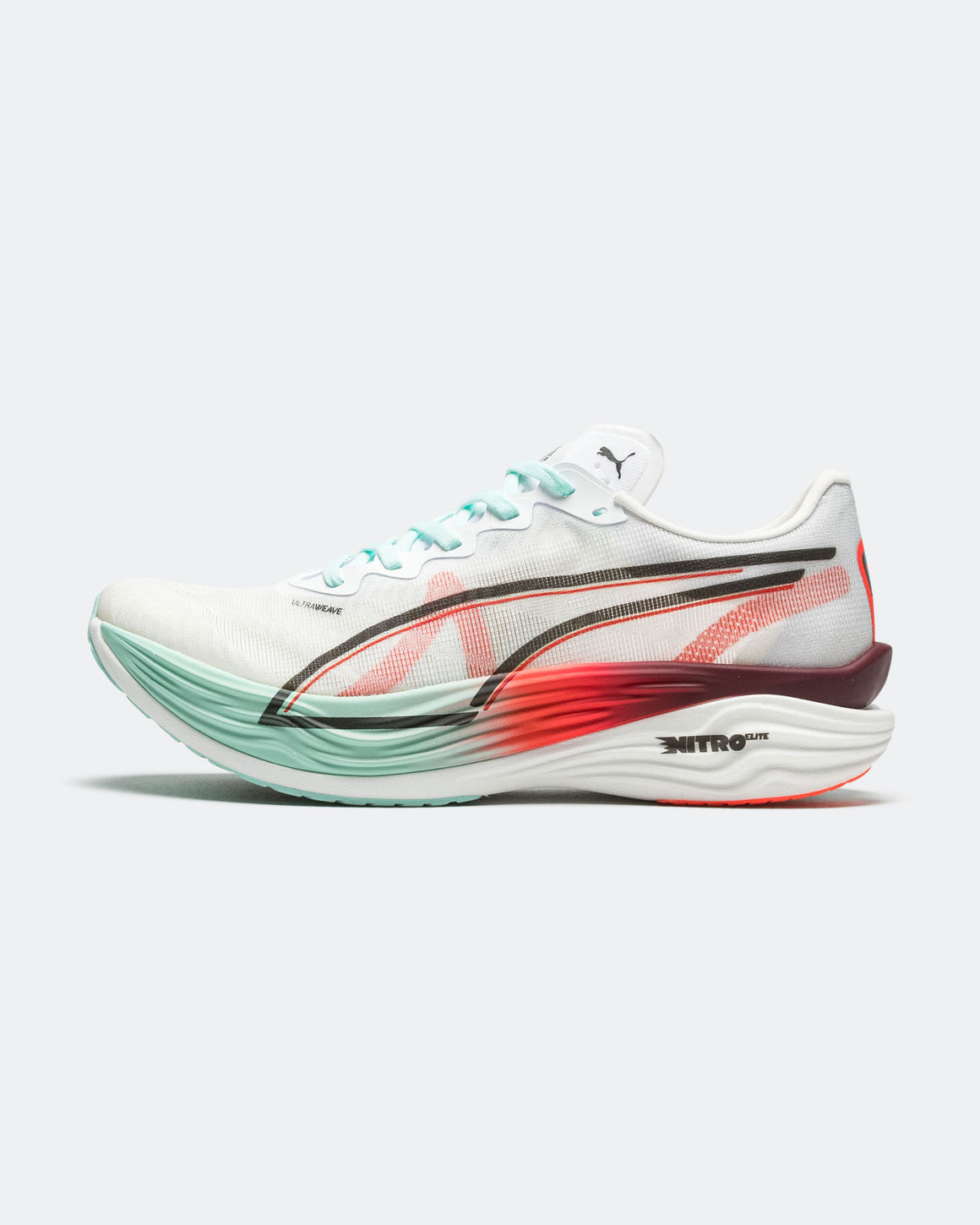 Puma - Womens Deviate NITRO Elite 3 HYROX - White/Glowing Red-Mint Melt - Up There Athletics