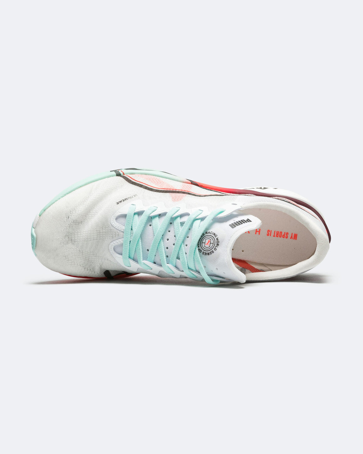Puma - Womens Deviate NITRO Elite 3 HYROX - White/Glowing Red-Mint Melt - Up There Athletics