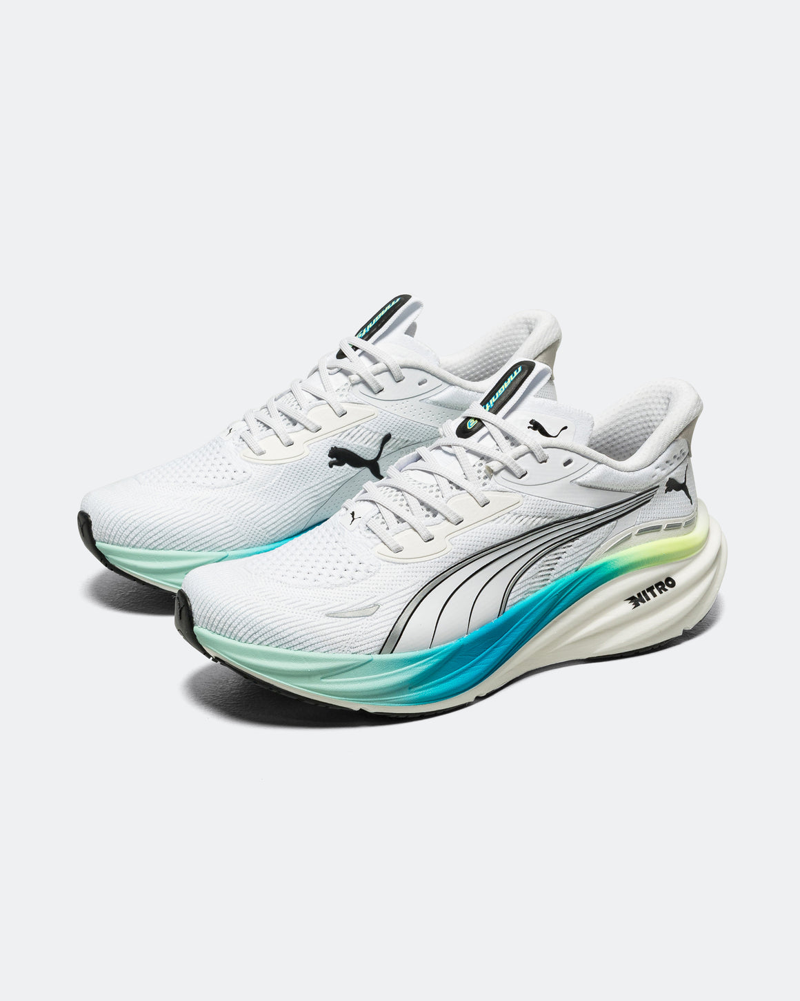 Puma - Mens Magnify NITRO™ 3 - White/Mint Melt - Up There Athletics