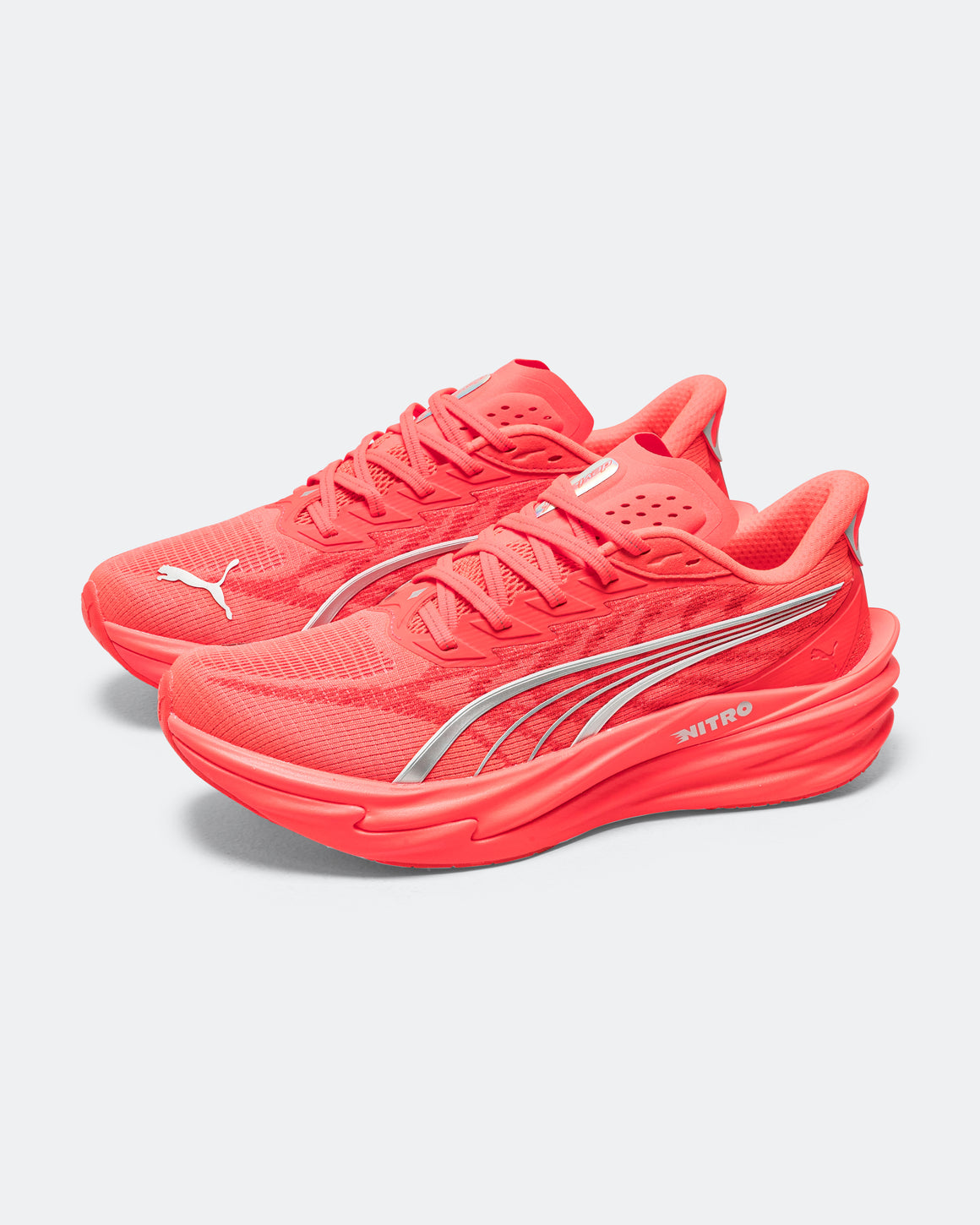 Puma - Mens Deviate NITRO 4 - Ultra Red/Puma Silver - Up There Athletics