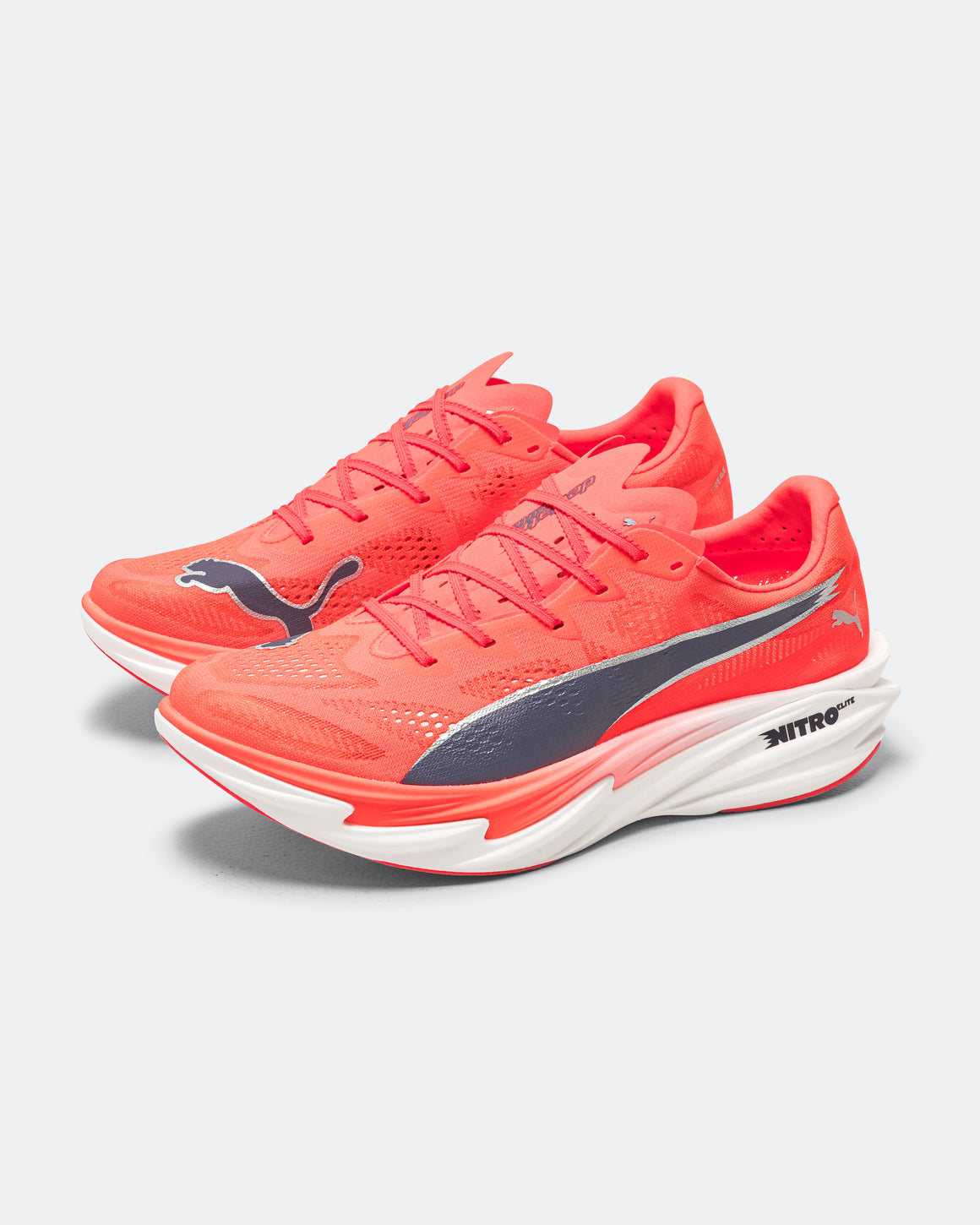 Puma - Mens Deviate NITRO Elite 4 - Ultra Red/Inky Depths-Puma White - Up There Athletics