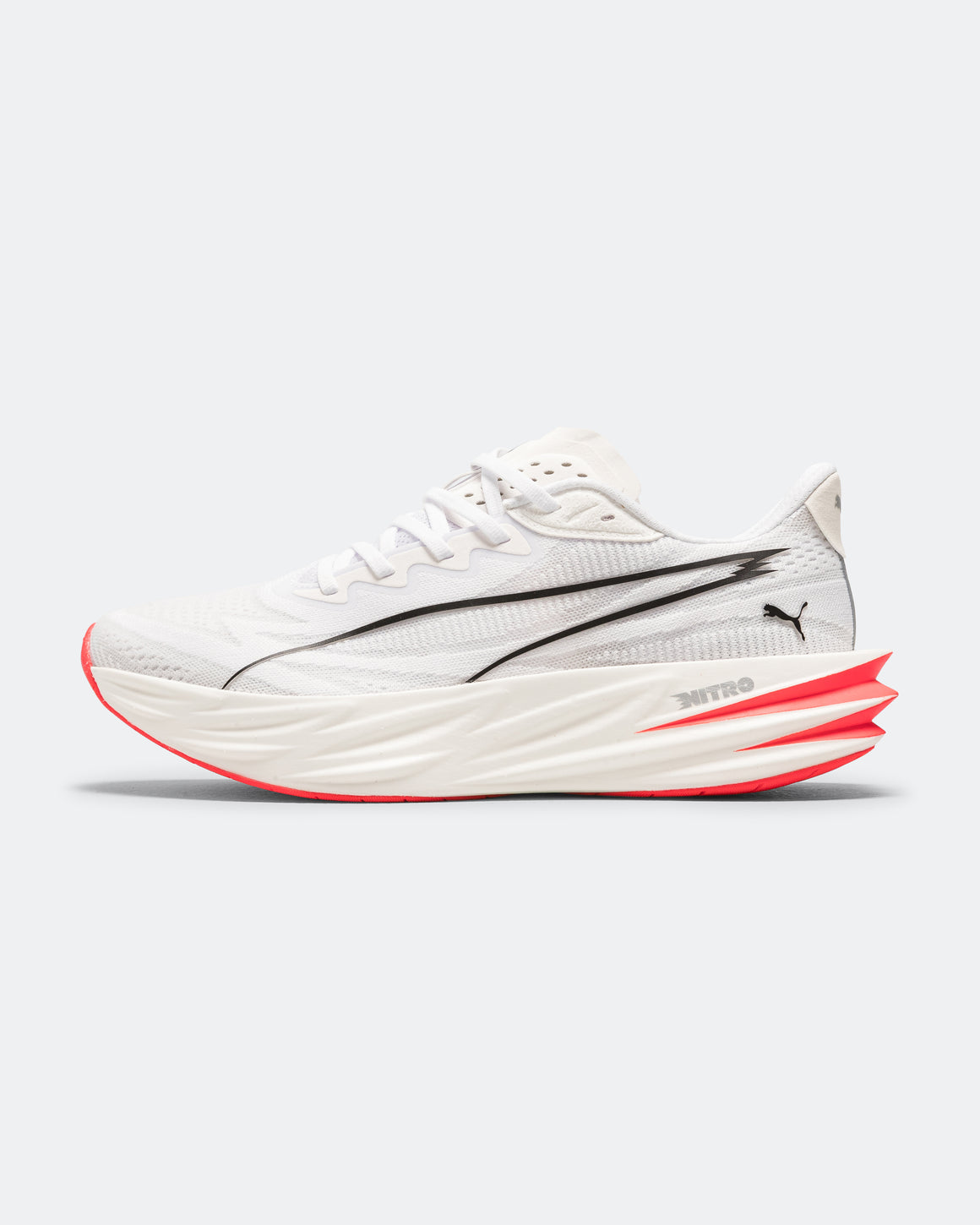 Puma - Mens Deviate Pure NITRO - Puma White/Ultra Red - Up There Athletics