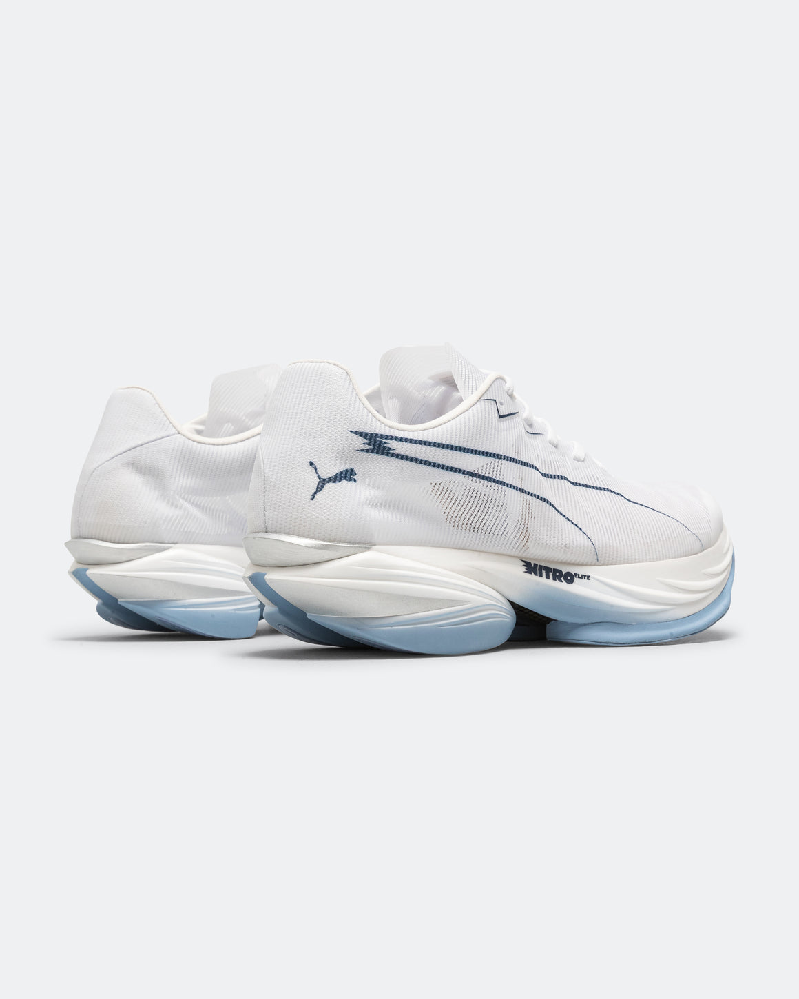 Puma - Mens Fast-R NITRO Elite 3 - White/Chambray - Up There Athletics