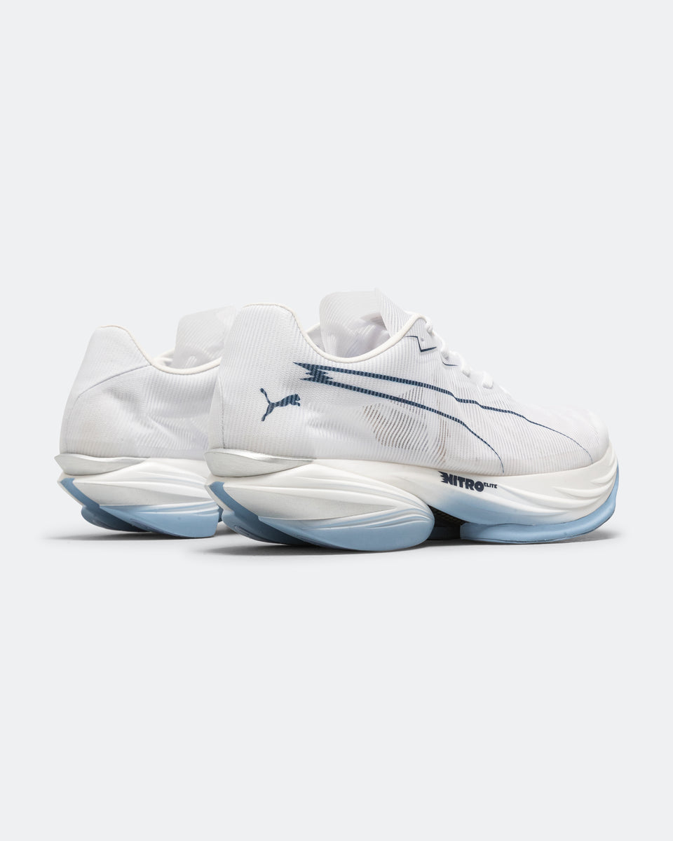 Puma - Mens Fast-R NITRO Elite 3 - White/Chambray | Up There Athletics