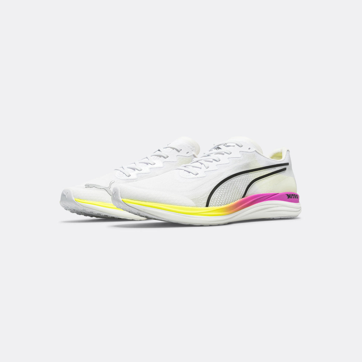 Puma - Mens Propio NITRO - White/Pure Magenta - Up There Athletics