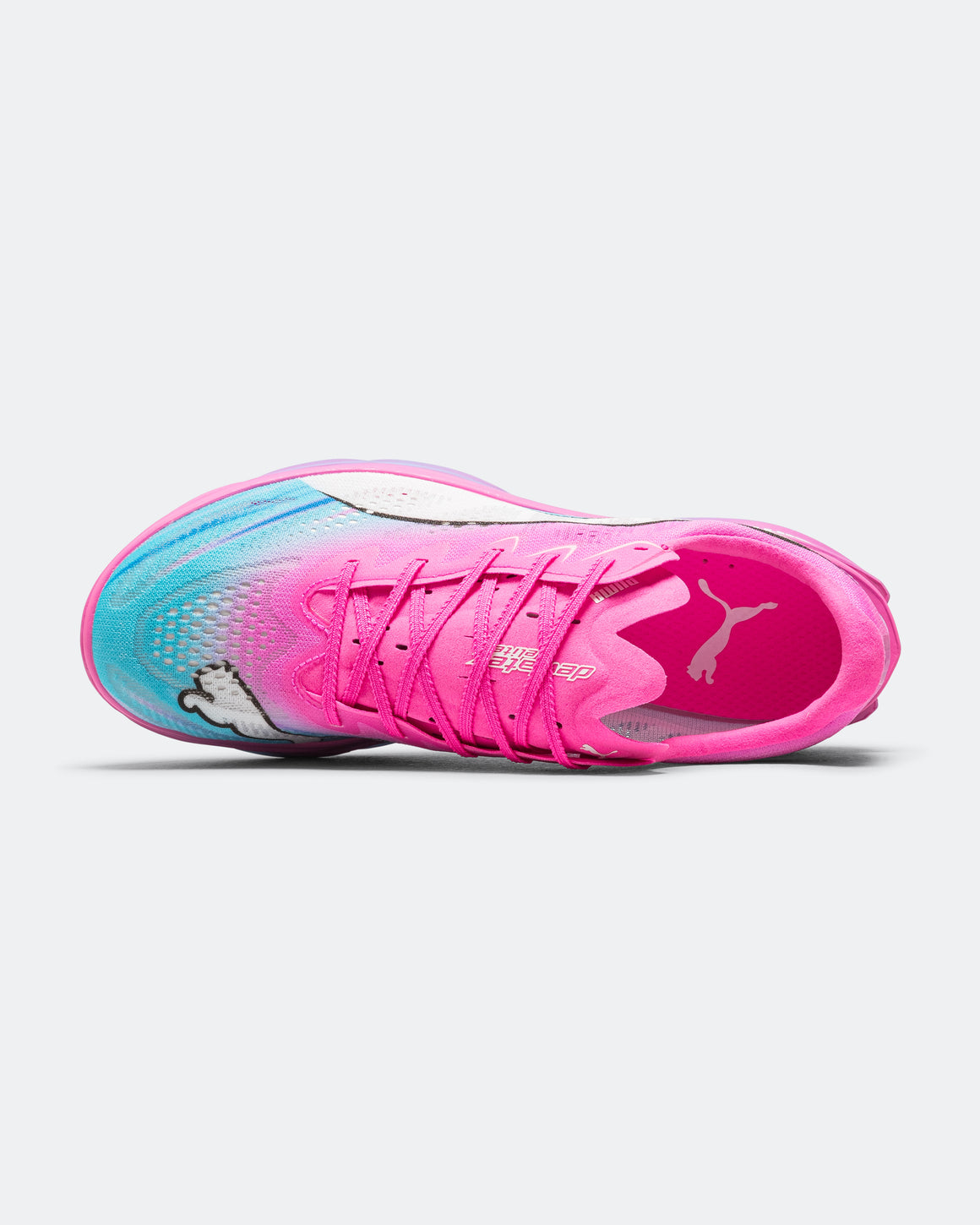 Puma - Mens Deviate NITRO Elite 4 Showtime - Poison Pink/Yellow Alert-Bright Aqua - Up There Athletics
