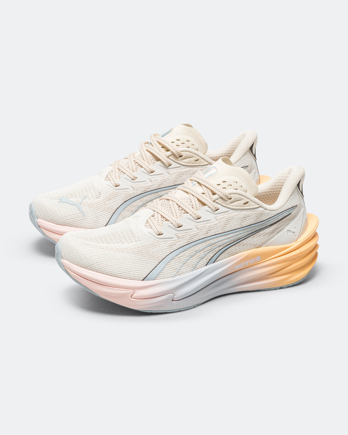 Puma - Womens Deviate NITRO 4 RC - Warm White/Lucite-Vapor Gray - Up There Athletics