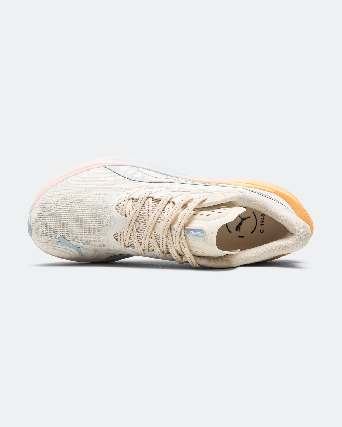 Puma - Womens Deviate NITRO 4 RC - Warm White/Lucite-Vapor Gray - Up There Athletics