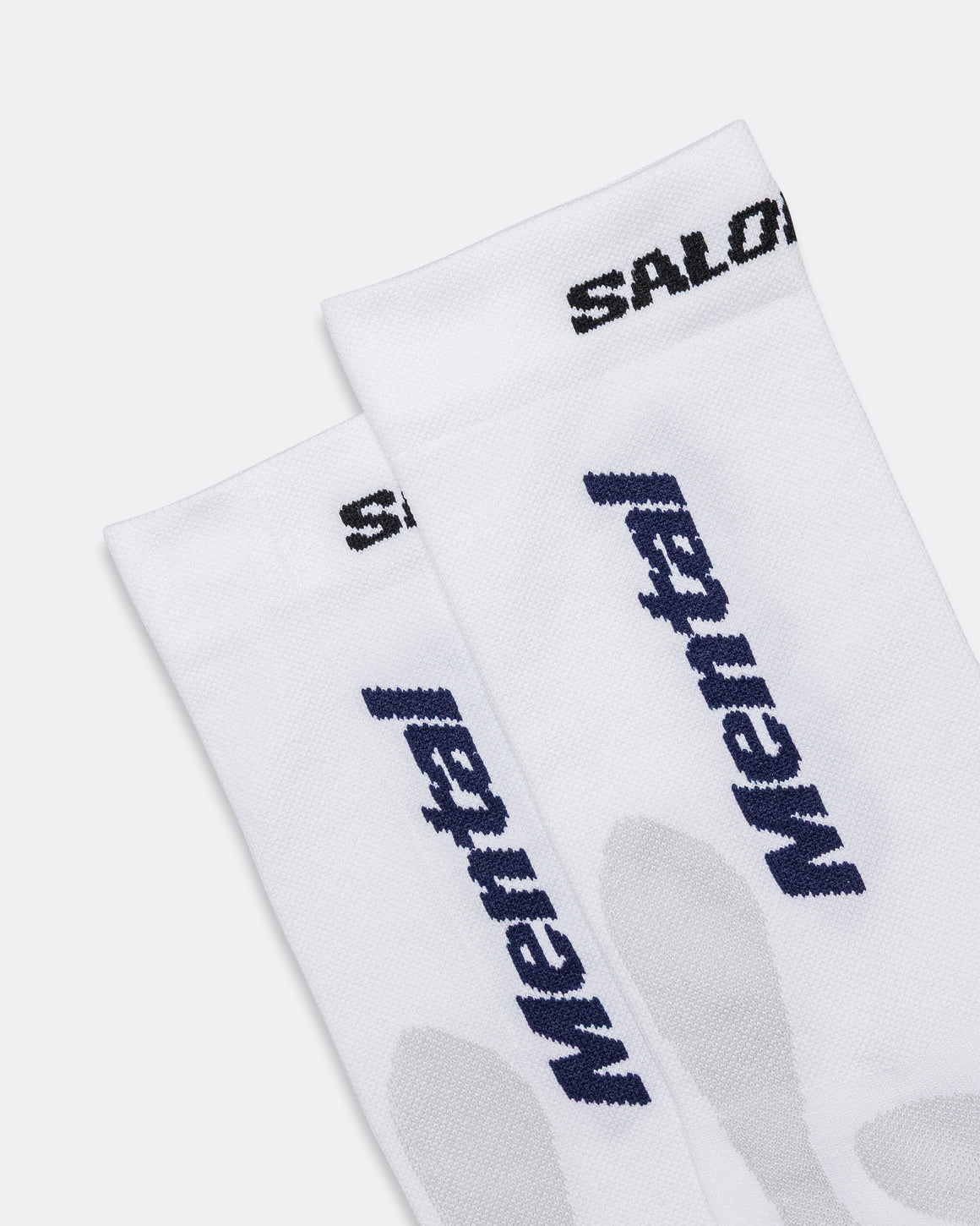 Salomon - Crew Sock x Mental Athletic - White/Lunar Rock - Up There Athletics