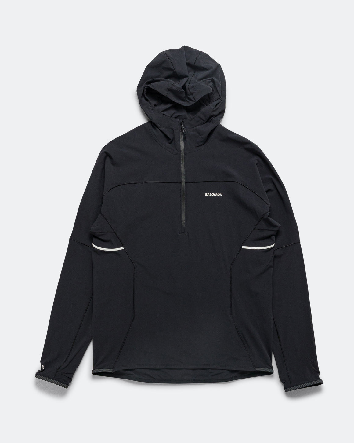 Salomon - Mens Sense Aero Hybrid Hz Hoodie - Deep Black - Up There Athletics
