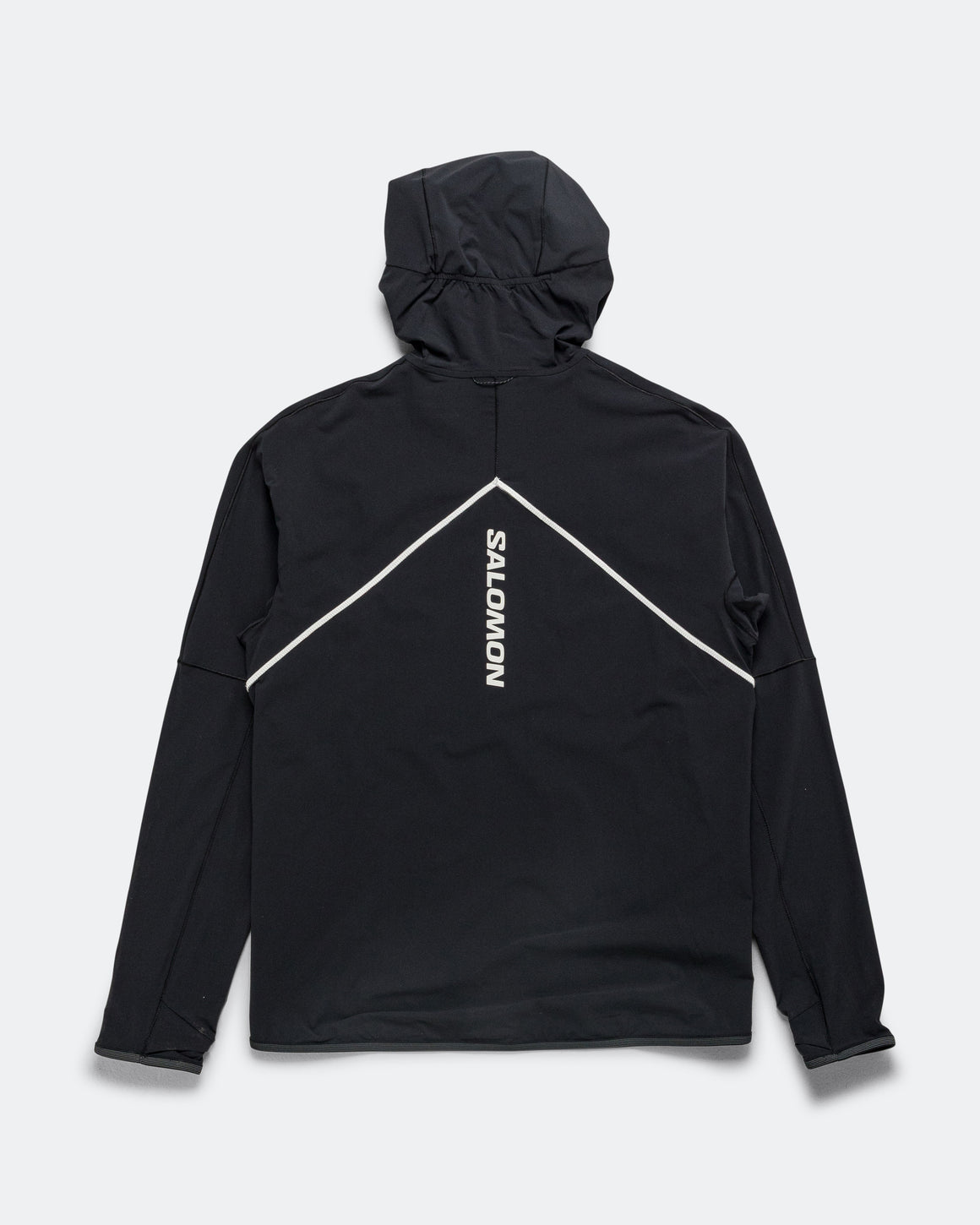 Salomon - Mens Sense Aero Hybrid Hz Hoodie - Deep Black - Up There Athletics