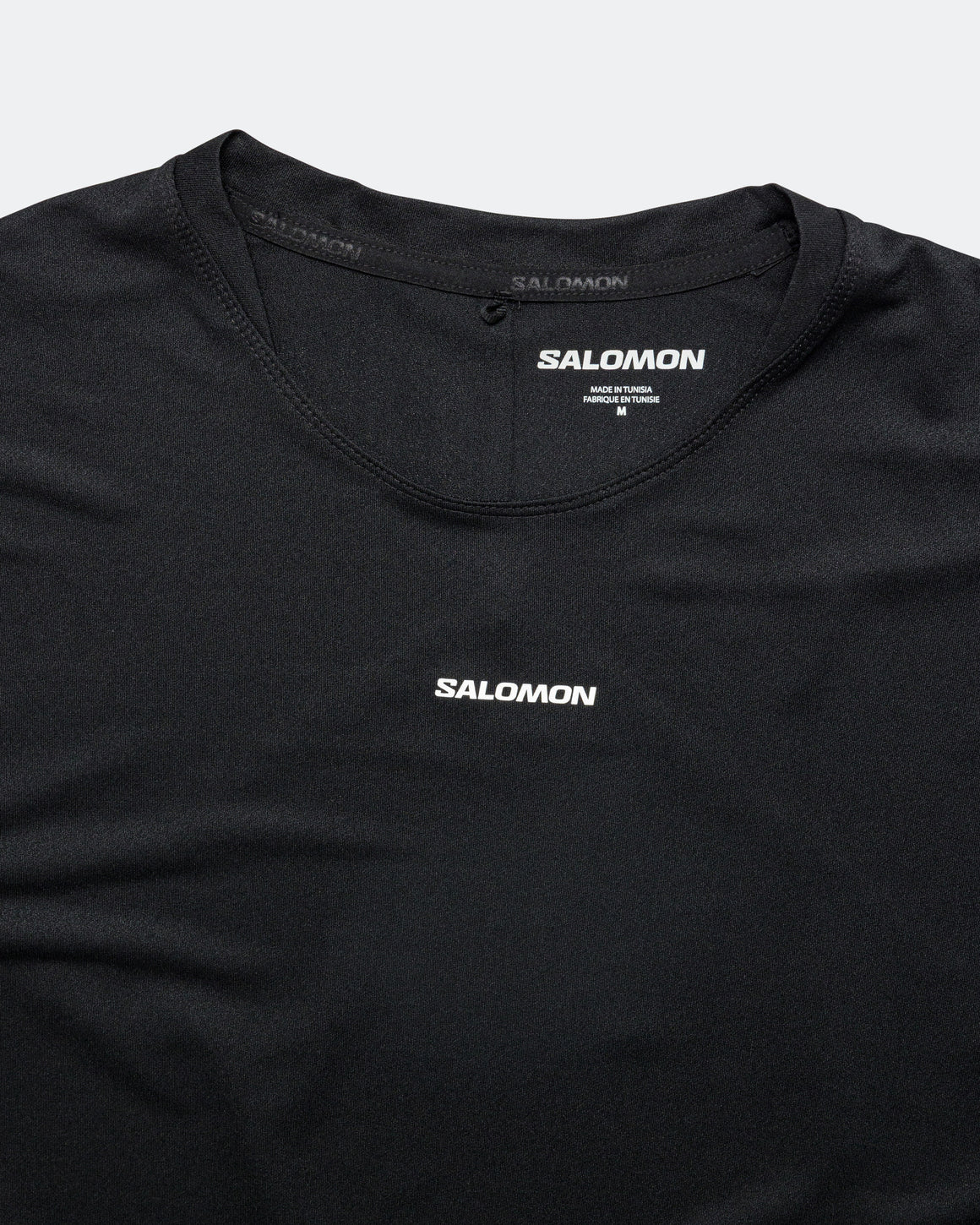 Salomon - Mens Sense Aero SS Tee GFX - Deep Black/Black Beauty - Up There Athletics