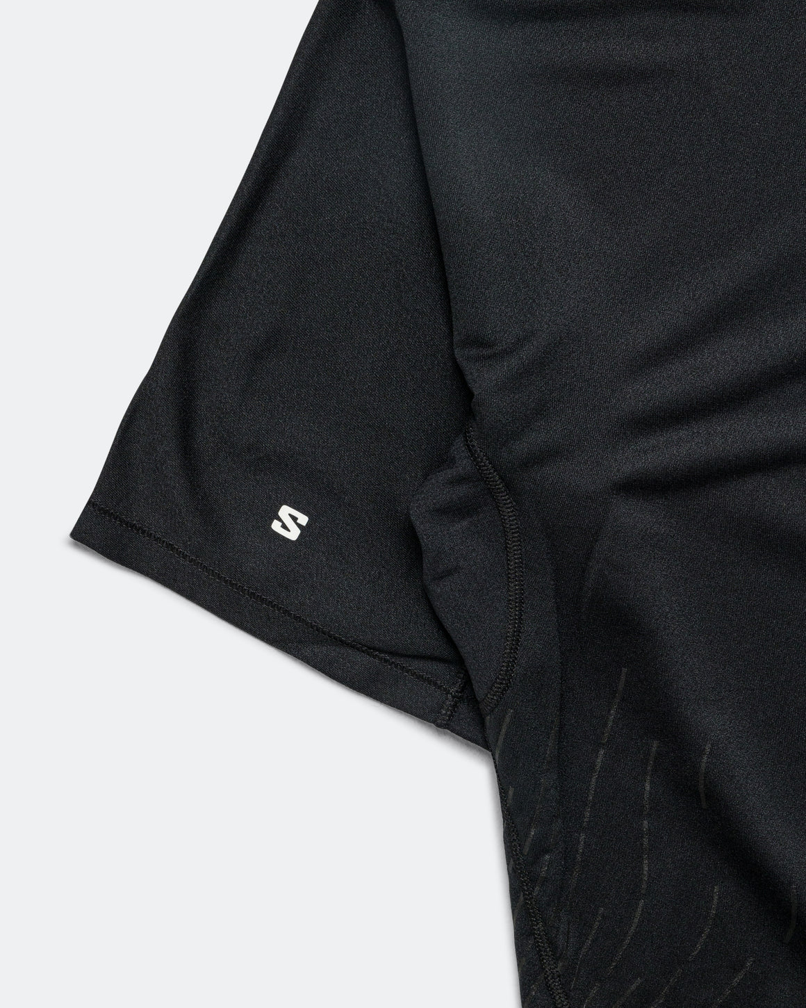 Salomon - Mens Sense Aero SS Tee GFX - Deep Black/Black Beauty - Up There Athletics