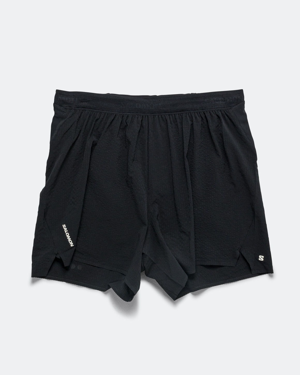 Salomon - Mens Sense Aero Stow 5in Shorts - Deep Black - Up There Athletics
