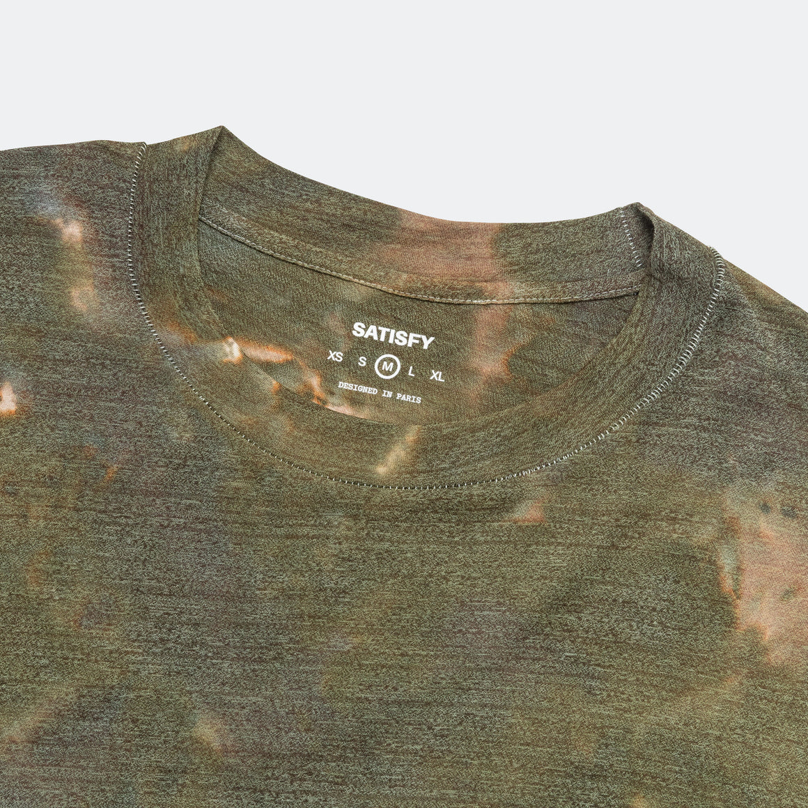 Satisfy - CloudMerino Cordura T-Shirt - Batik Military Olive - Up There Athletics