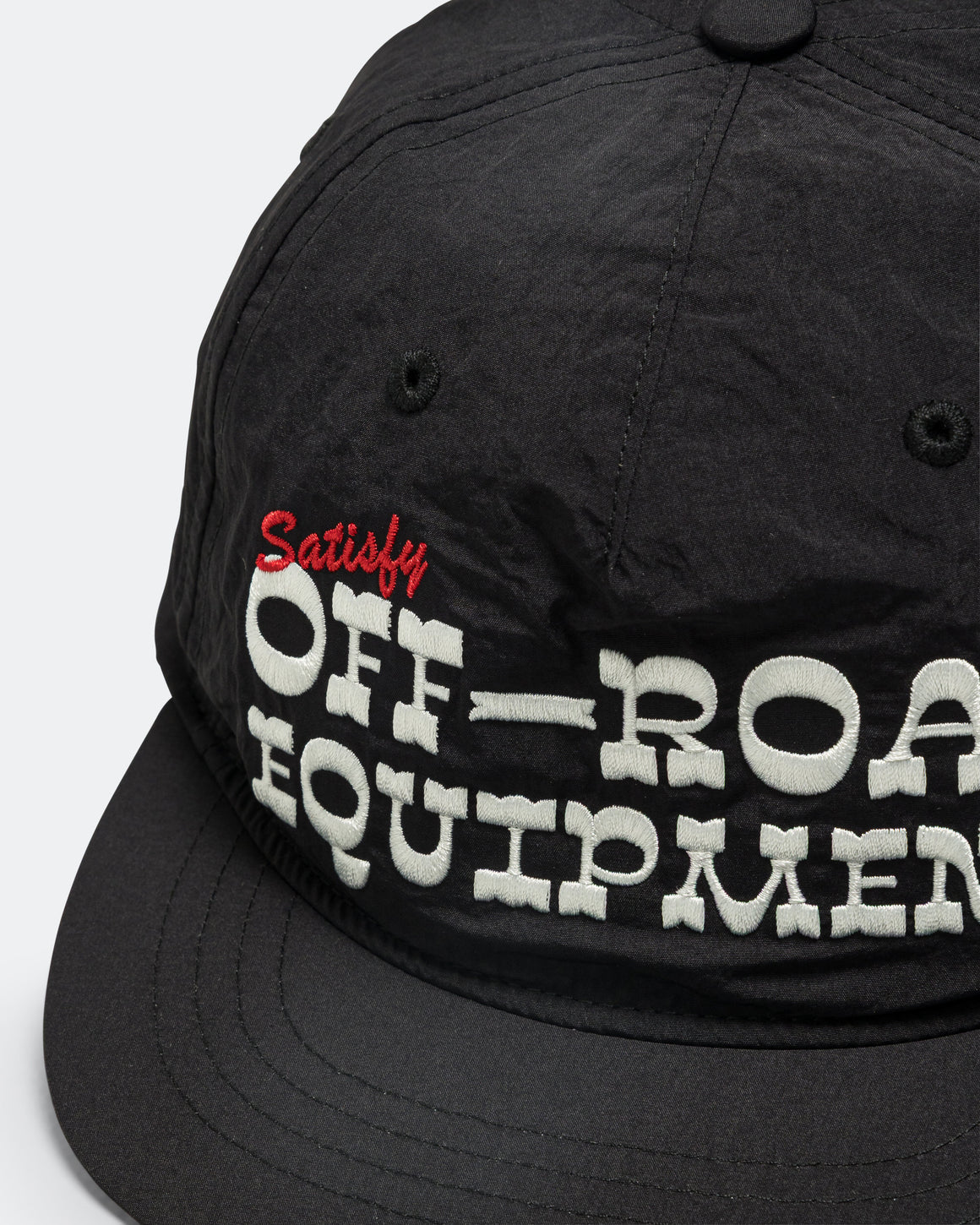 Satisfy - FliteSilk 5 Panel Pinch Cap - Black Off-Road - Up There Athletics