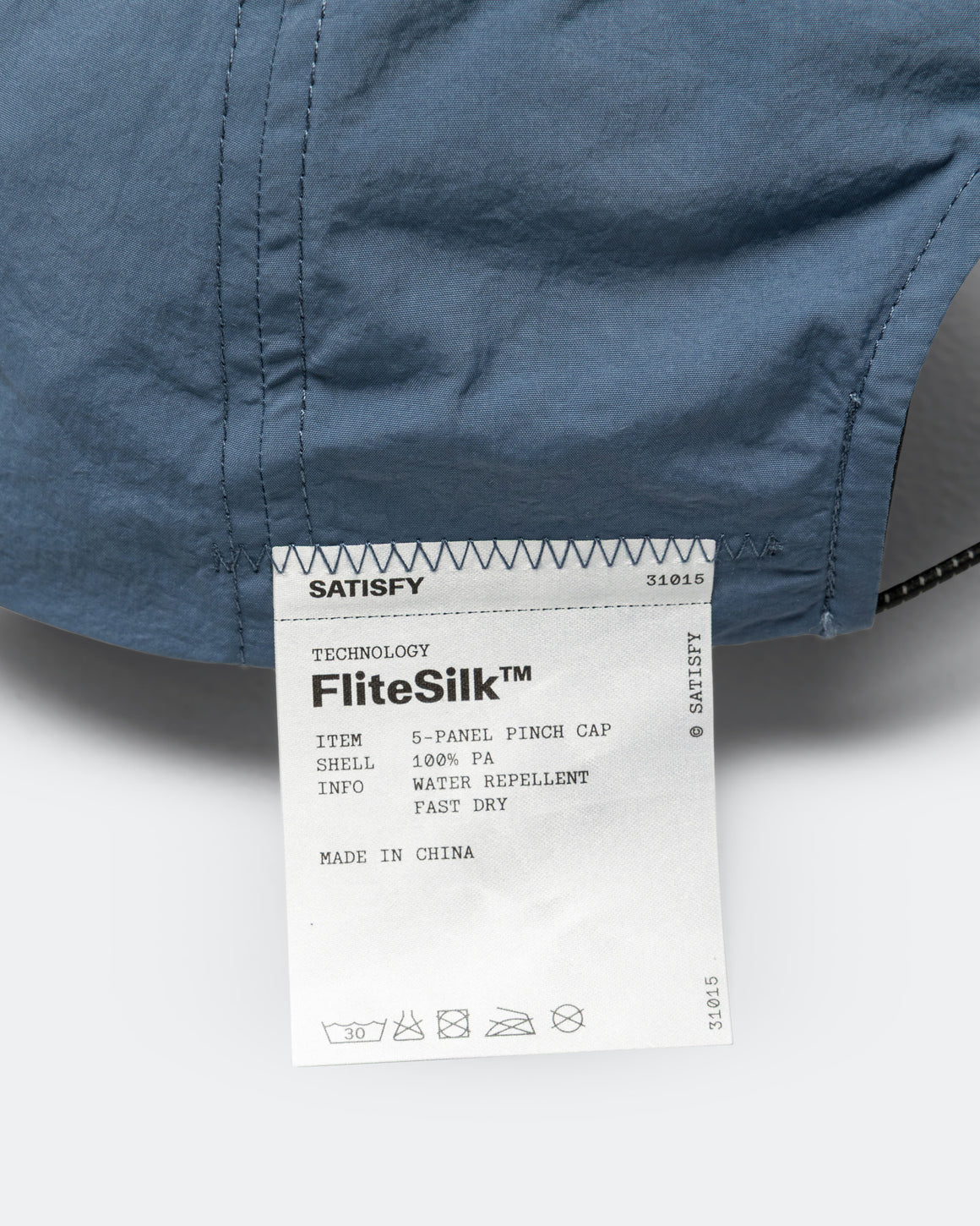 Satisfy - FliteSilk 5 Panel Pinch Cap - Vintage Indigo - Up There Athletics