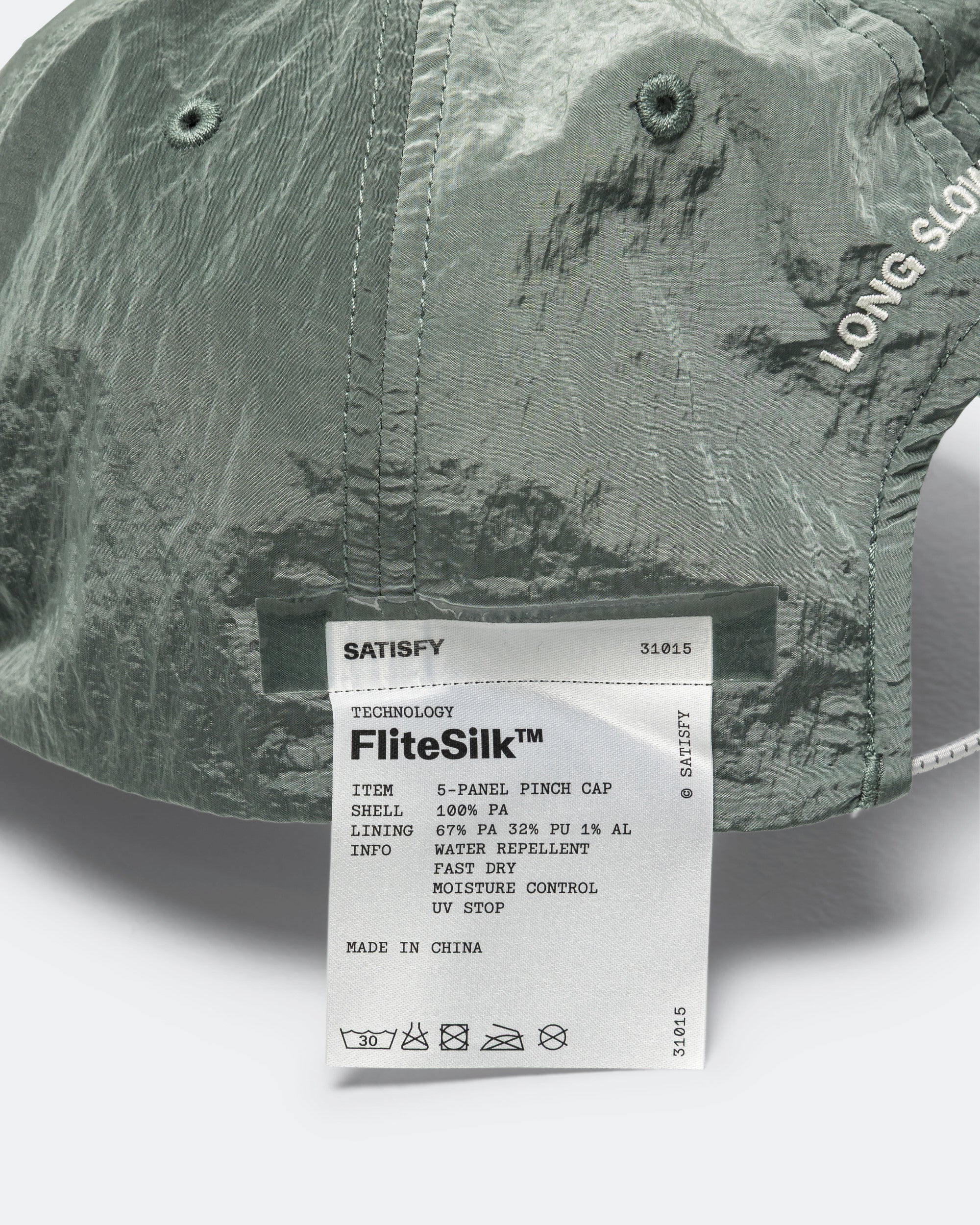 帽子 SATISFY 25AW FliteSilk 5 Panel Pinch Cap FliteSilk™ 5-Panel Pinch Cap – SATISFY