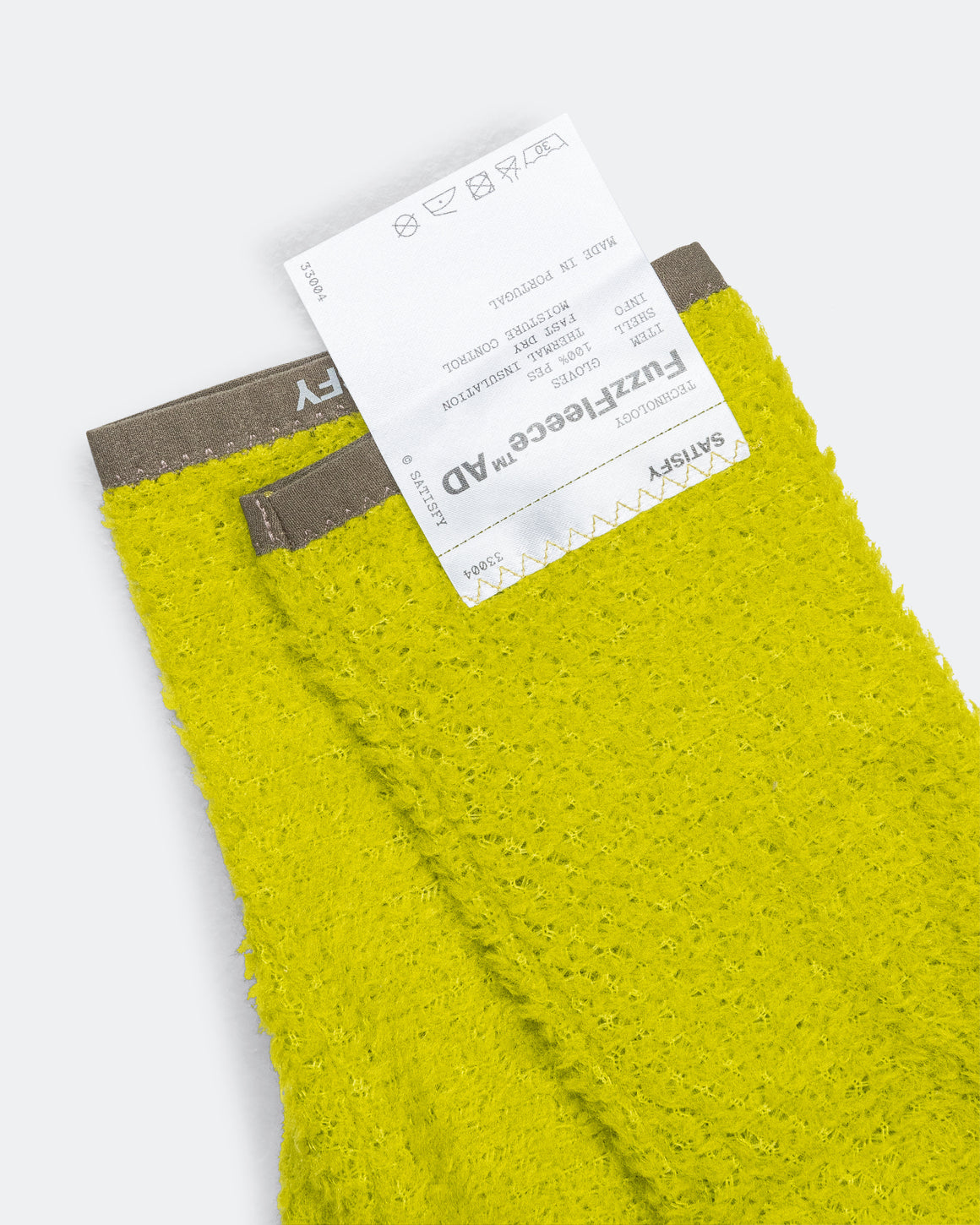 Satisfy - FuzzFleece AD Gloves - Grenoble Green - Up There Athletics