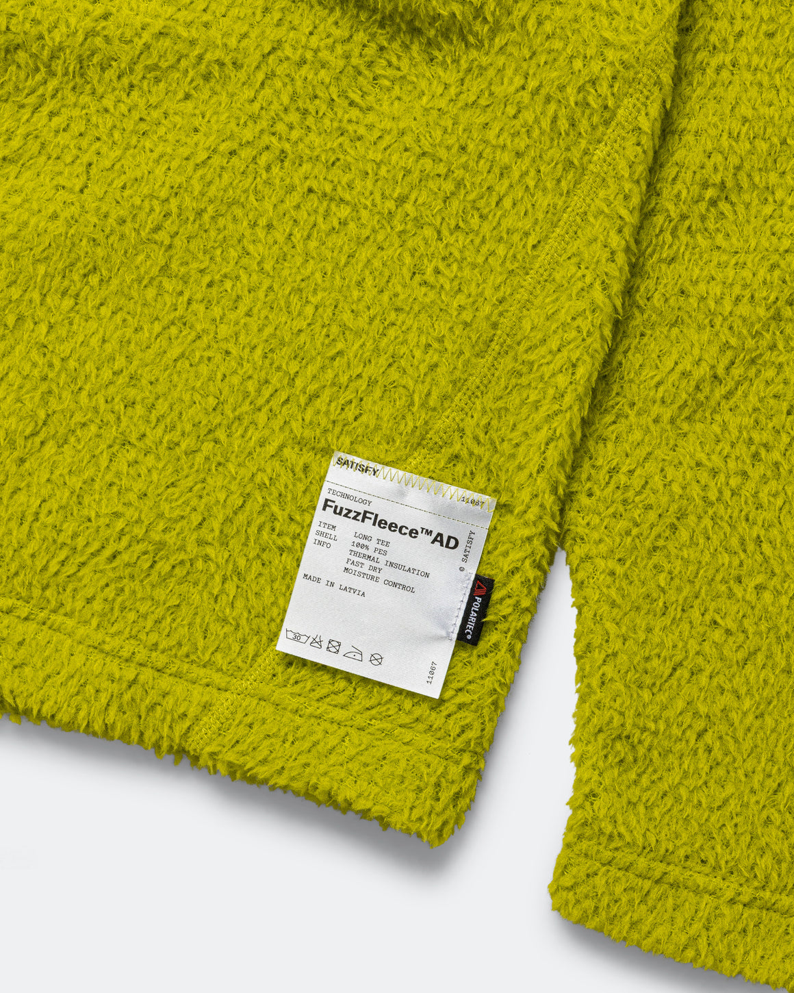 Satisfy - FuzzFleece AD Long Tee - Grenoble Green - Up There Athletics