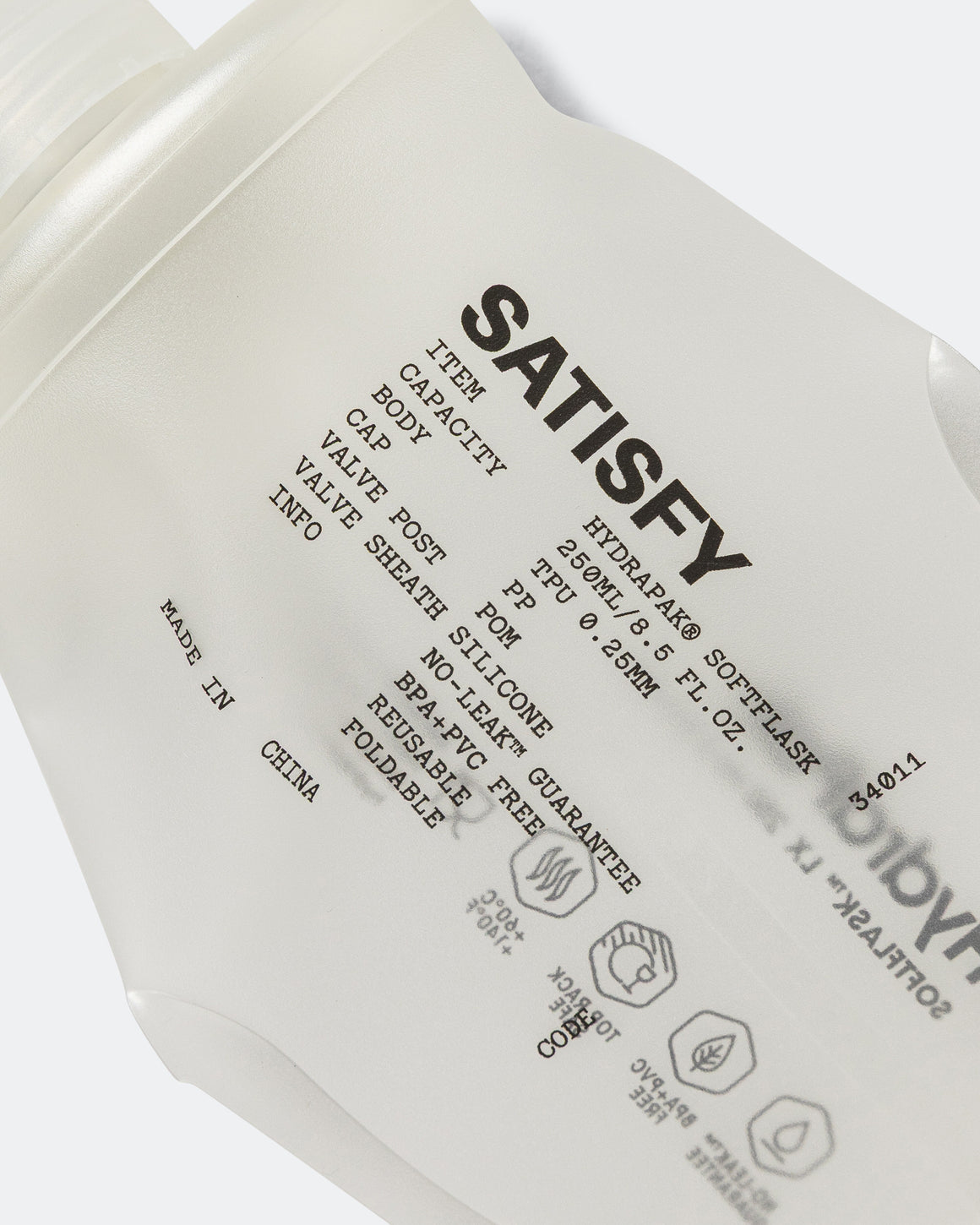 Satisfy - HydraPak Soft Flask 250ml 2-Pack - Transparent - Up There Athletics