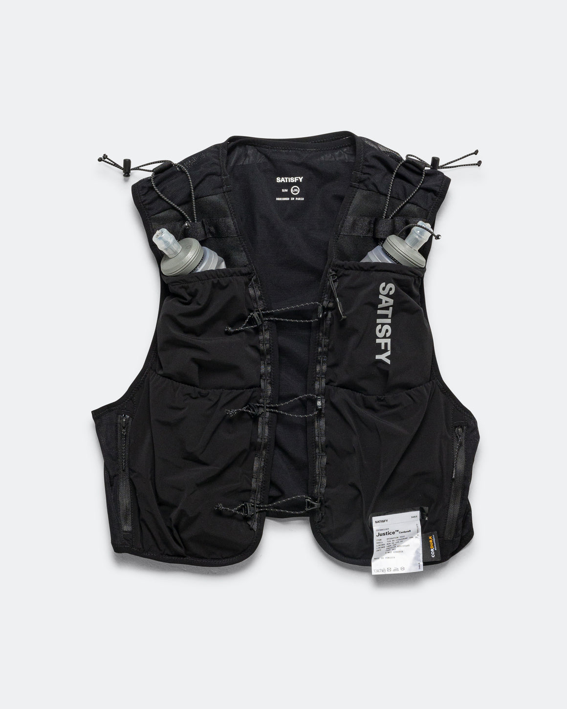 Satisfy - Justice Cordura Hydration - Black - Up There Athletics