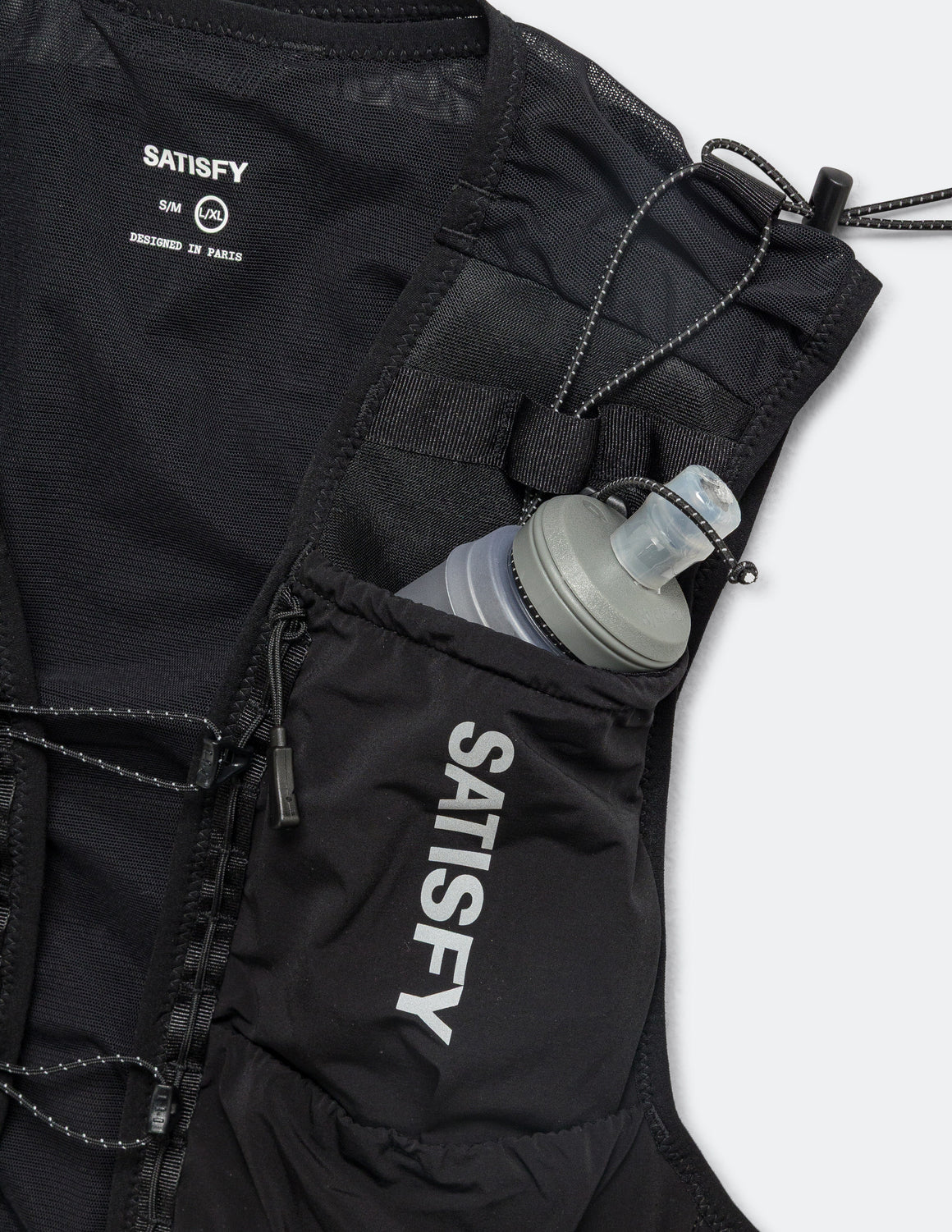 Satisfy - Justice Cordura Hydration - Black - Up There Athletics