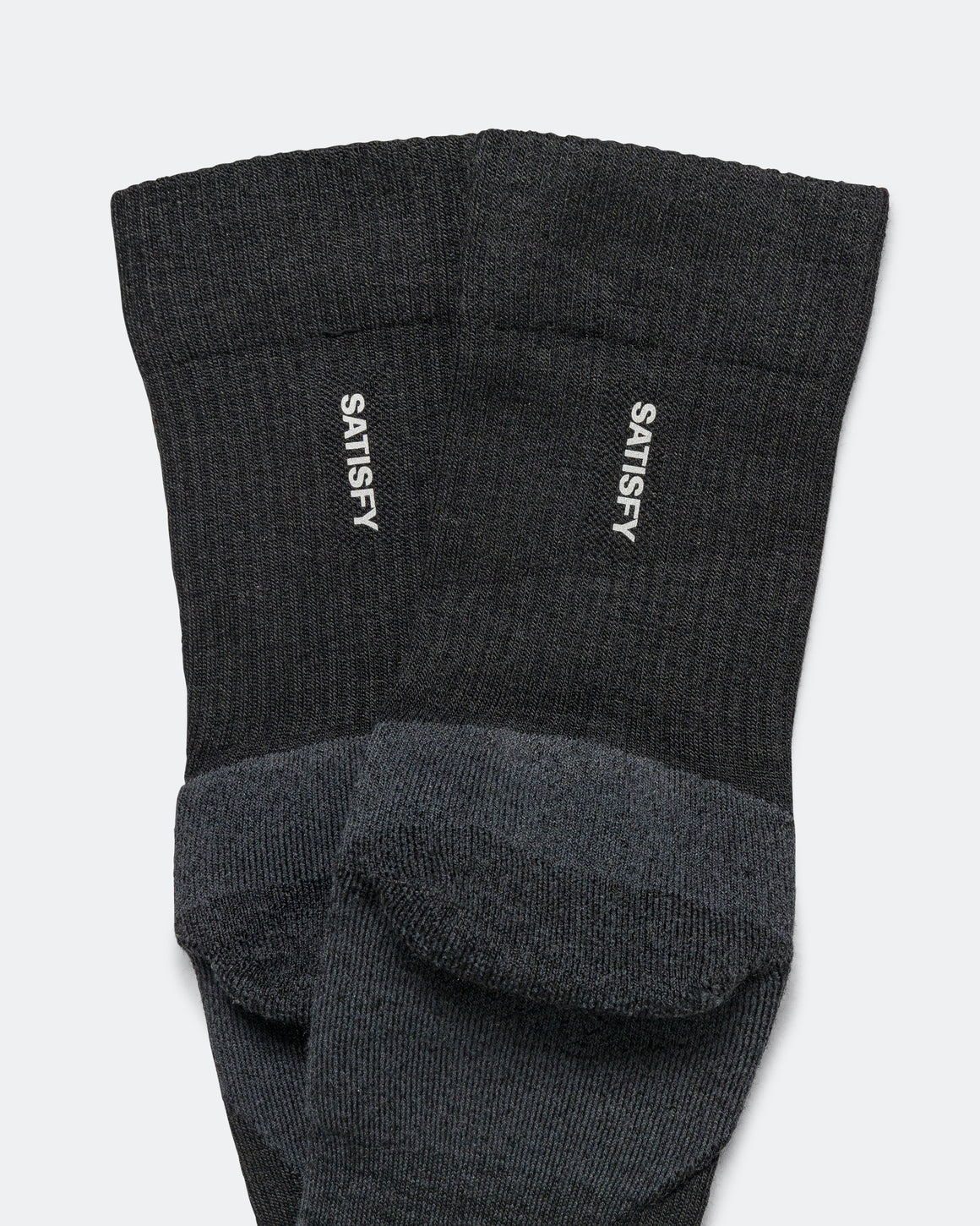 Satisfy - Merino Nylon Tube Socks - Black - Up There Athletics