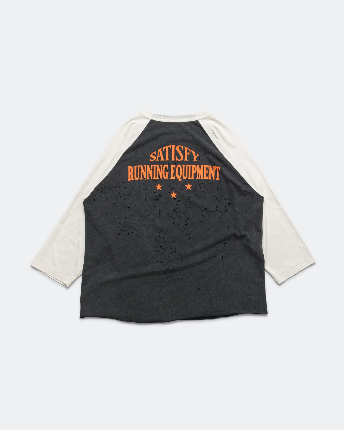 Satisfy - MothTech Baseball Tee - Off-White/Aged Black - Up There Athletics